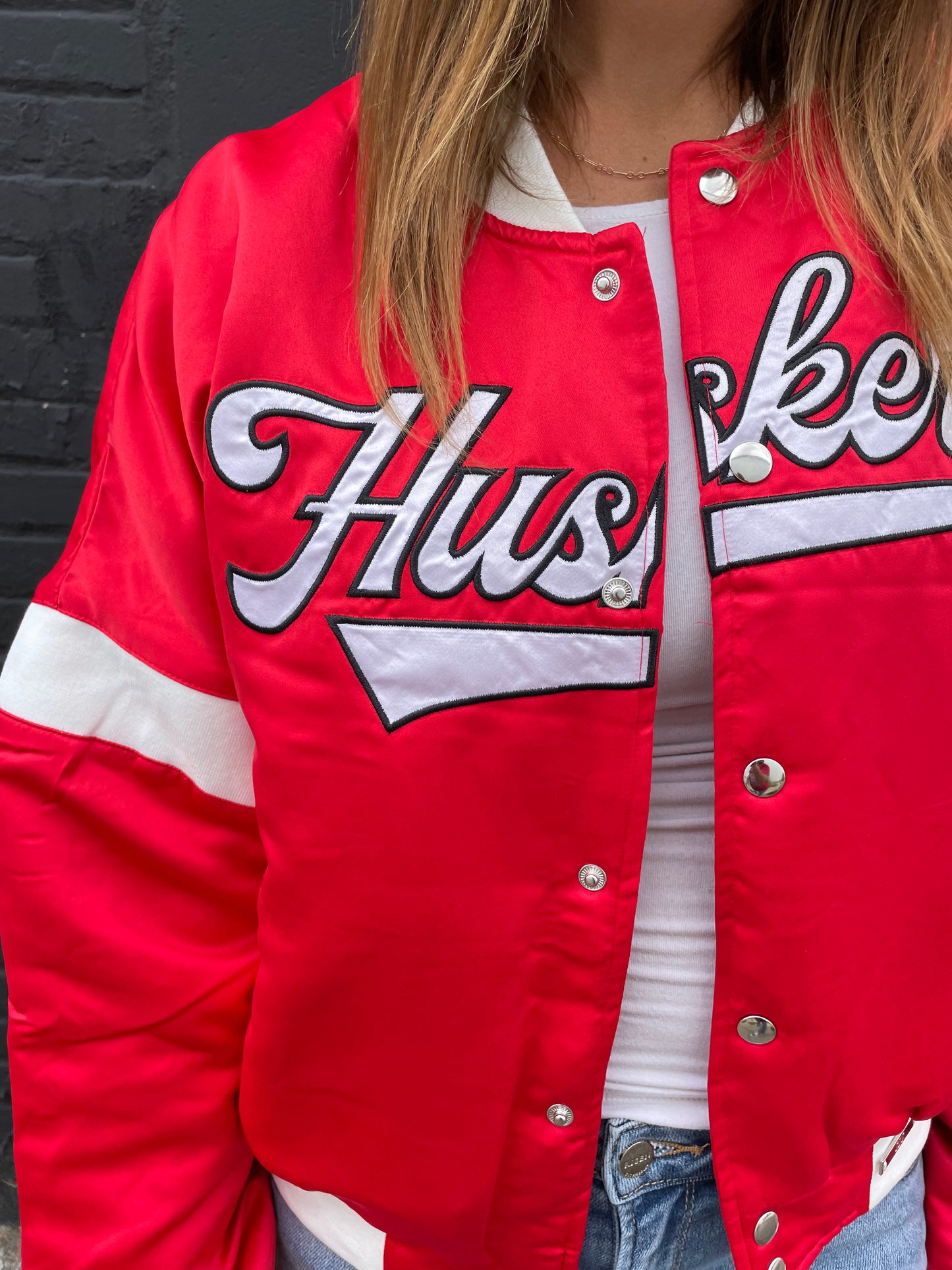 Satin Varsity Jacket