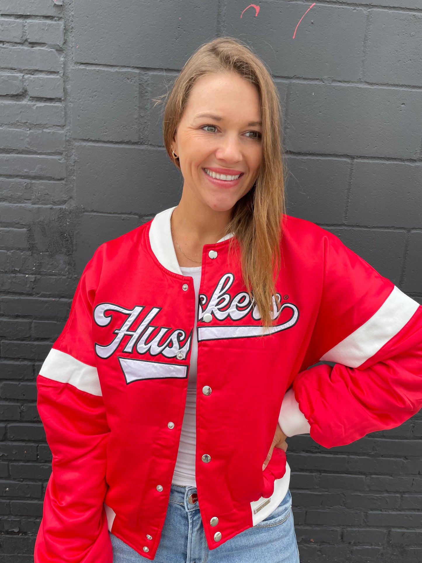 Satin Varsity Jacket