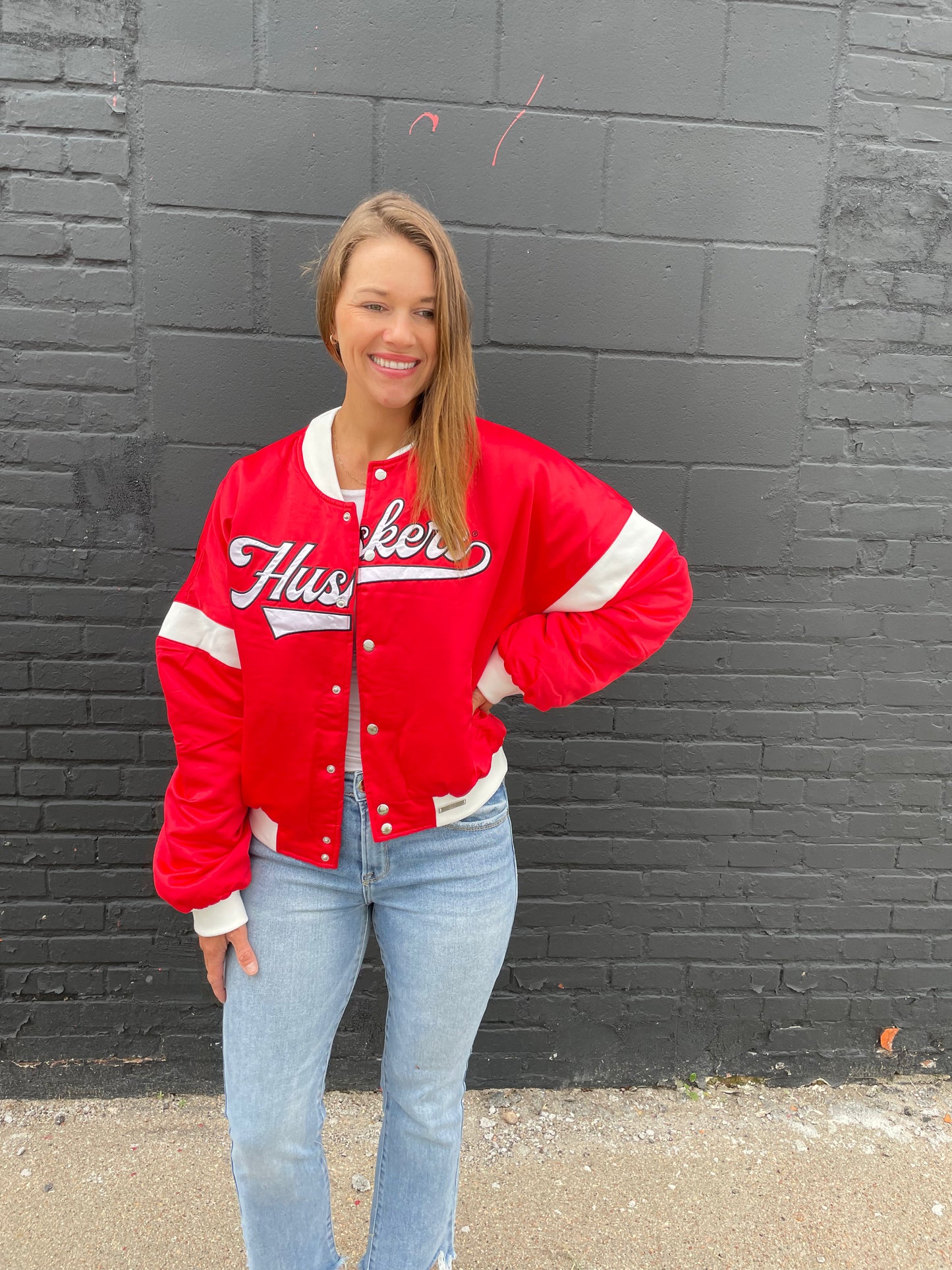 Satin Varsity Jacket