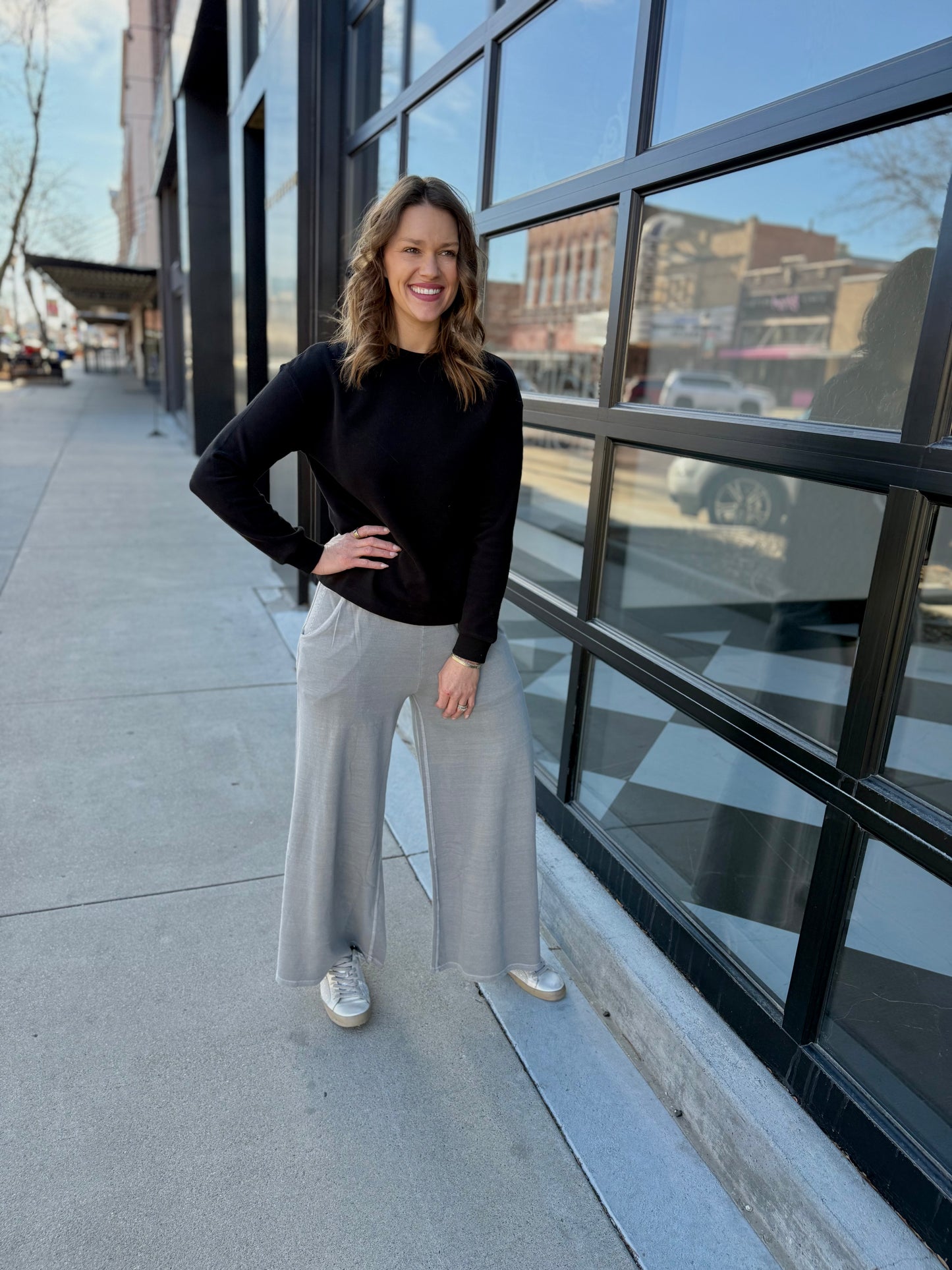 French Terry Pant - Sleet