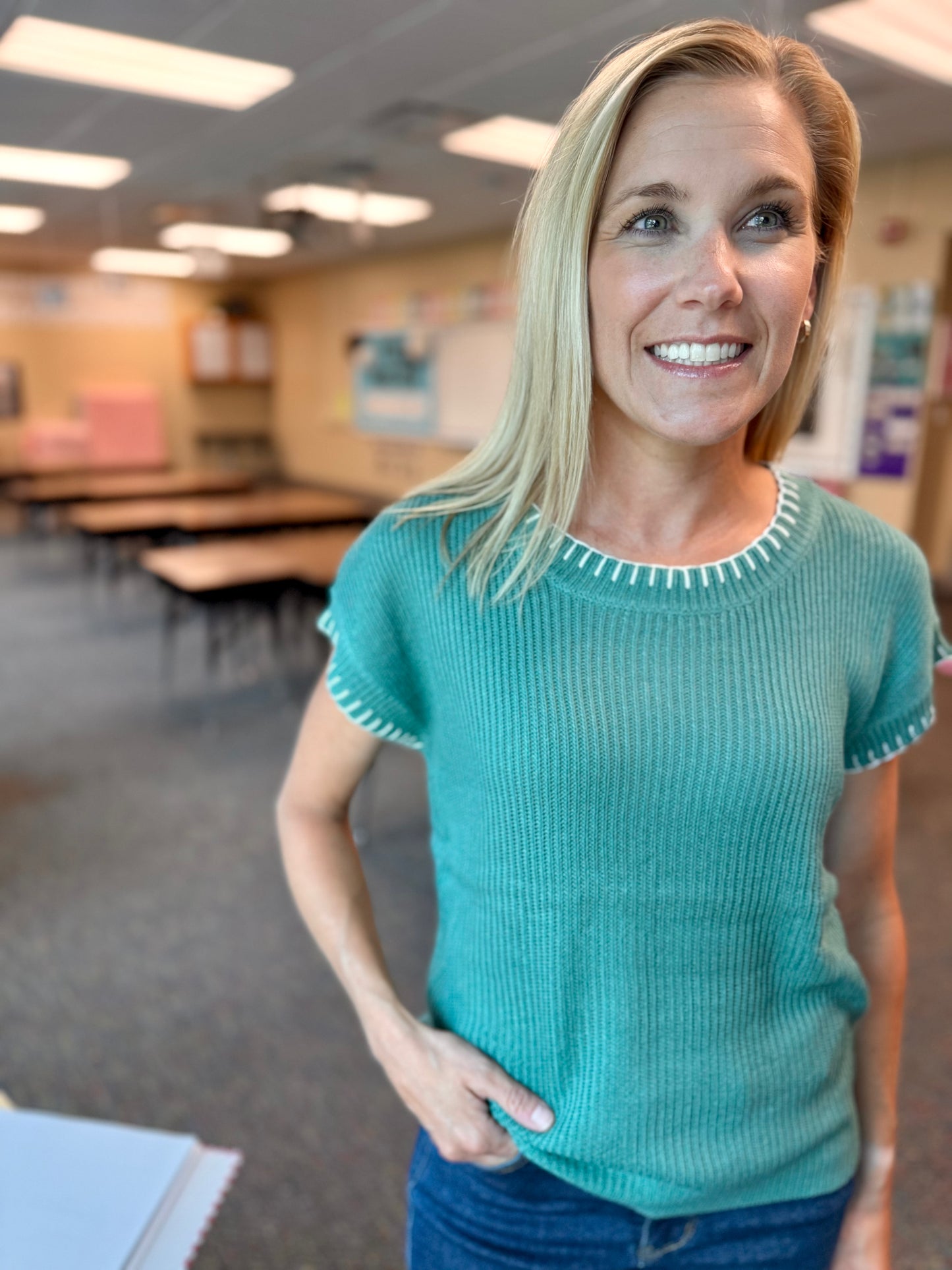 Jade Stitch Sweater