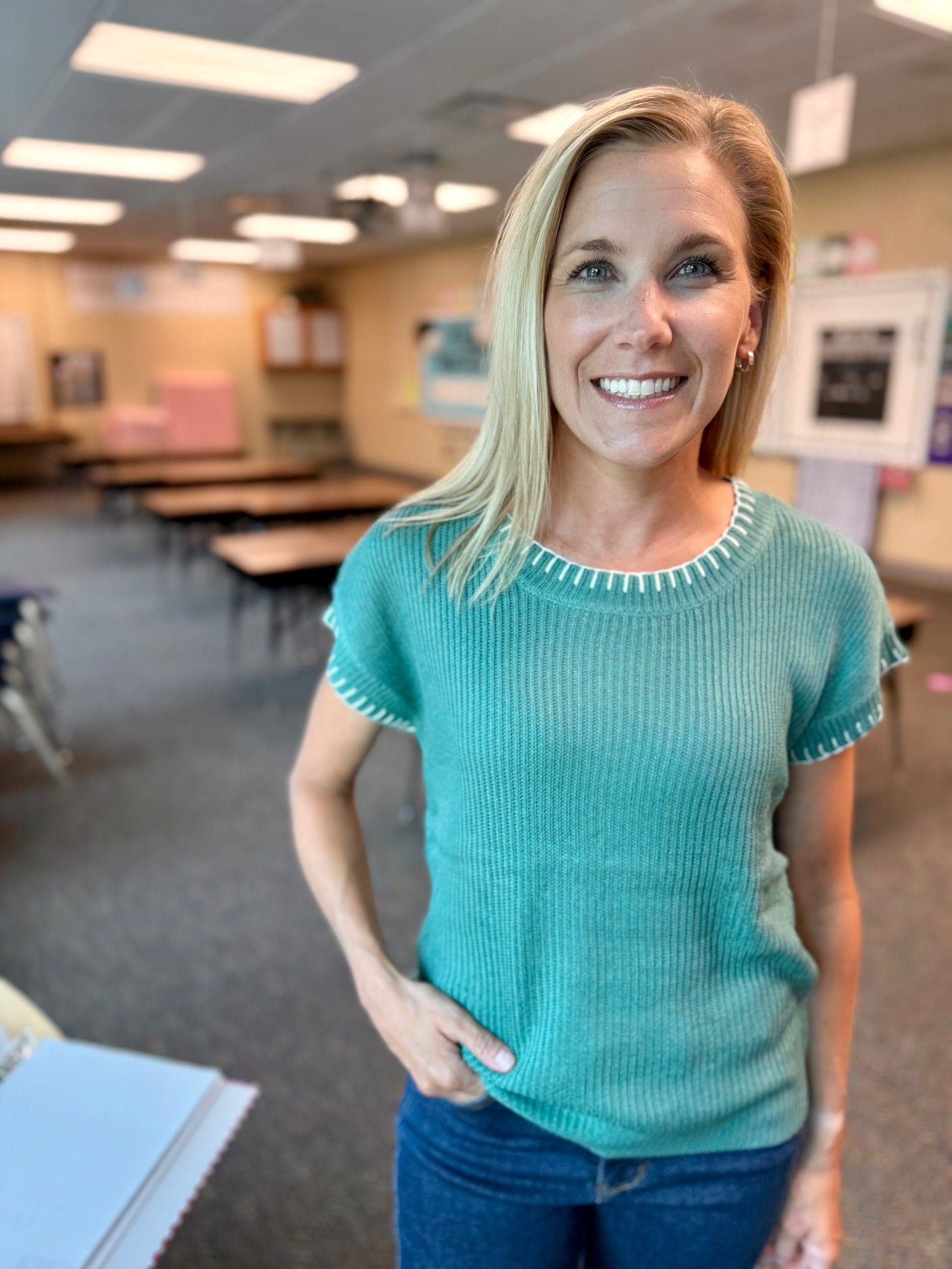 Jade Stitch Sweater