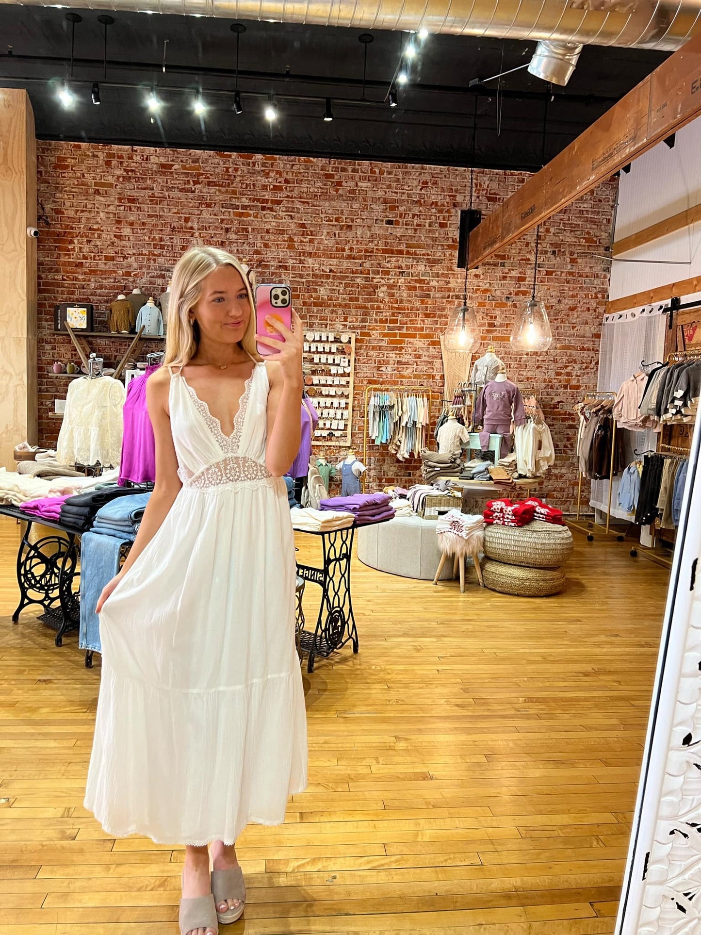 White Dandelion Dress