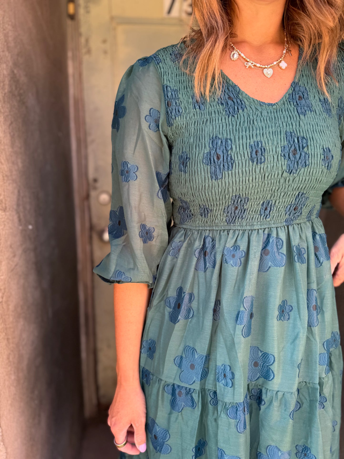 The Dahlia Smocked Maxi Dress