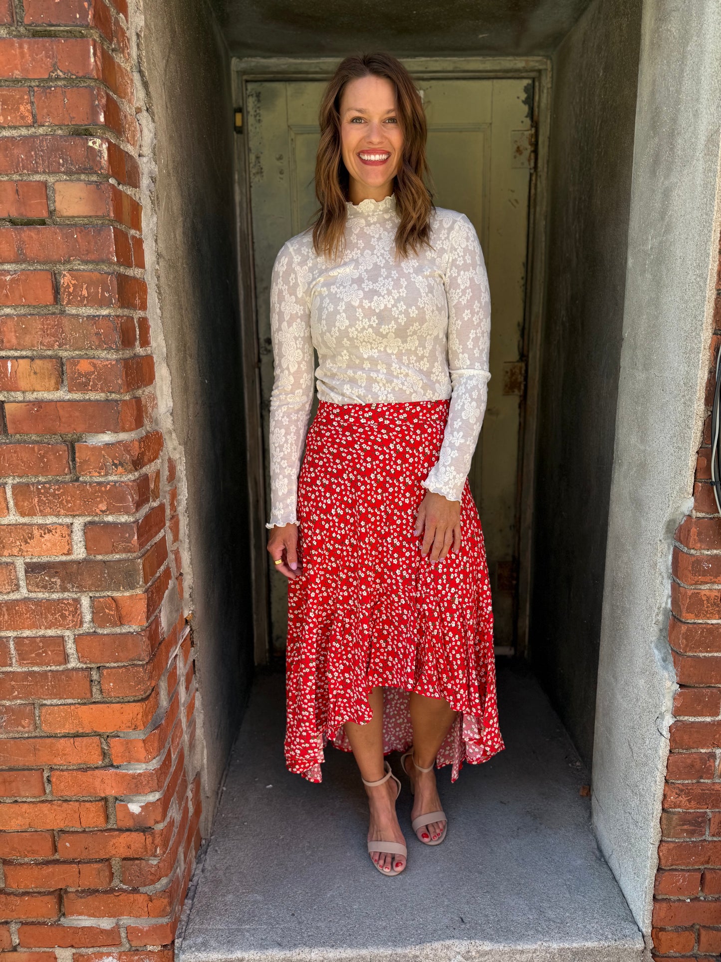 Berti Floral Wrap Skirt