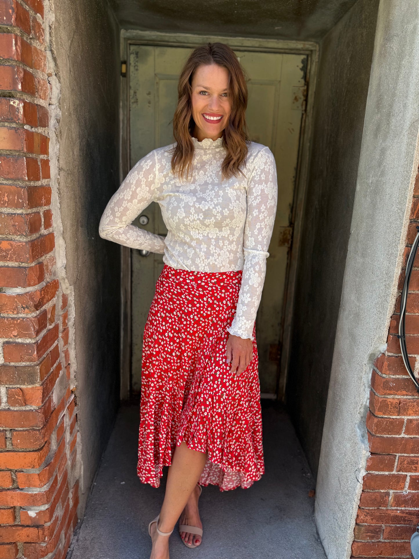 Berti Floral Wrap Skirt