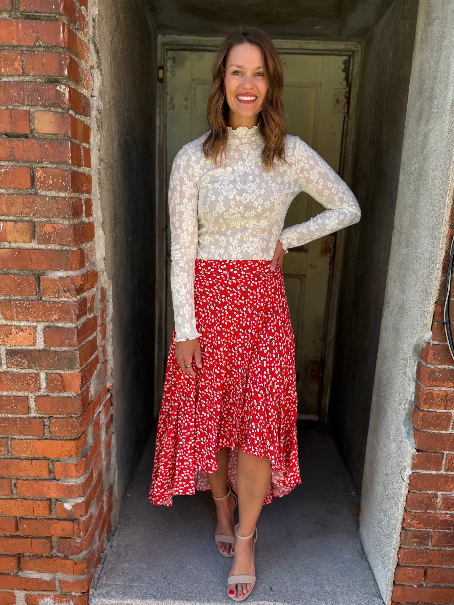 Berti Floral Wrap Skirt