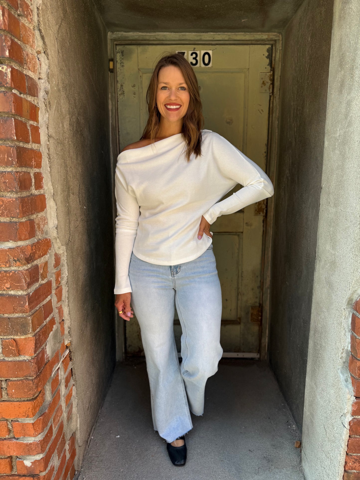 Lula Off-Shoulder Thermal Top