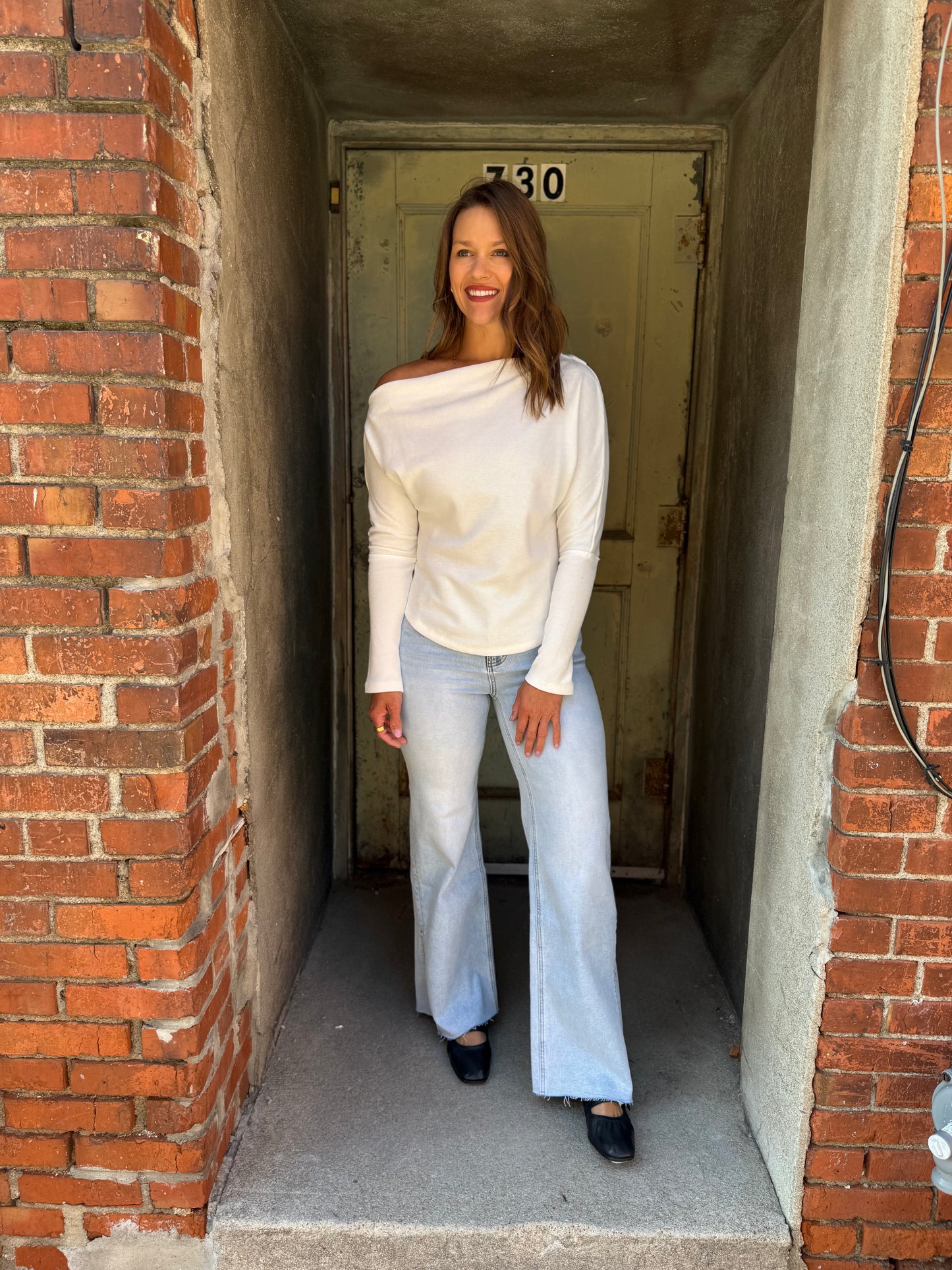Lula Off-Shoulder Thermal Top