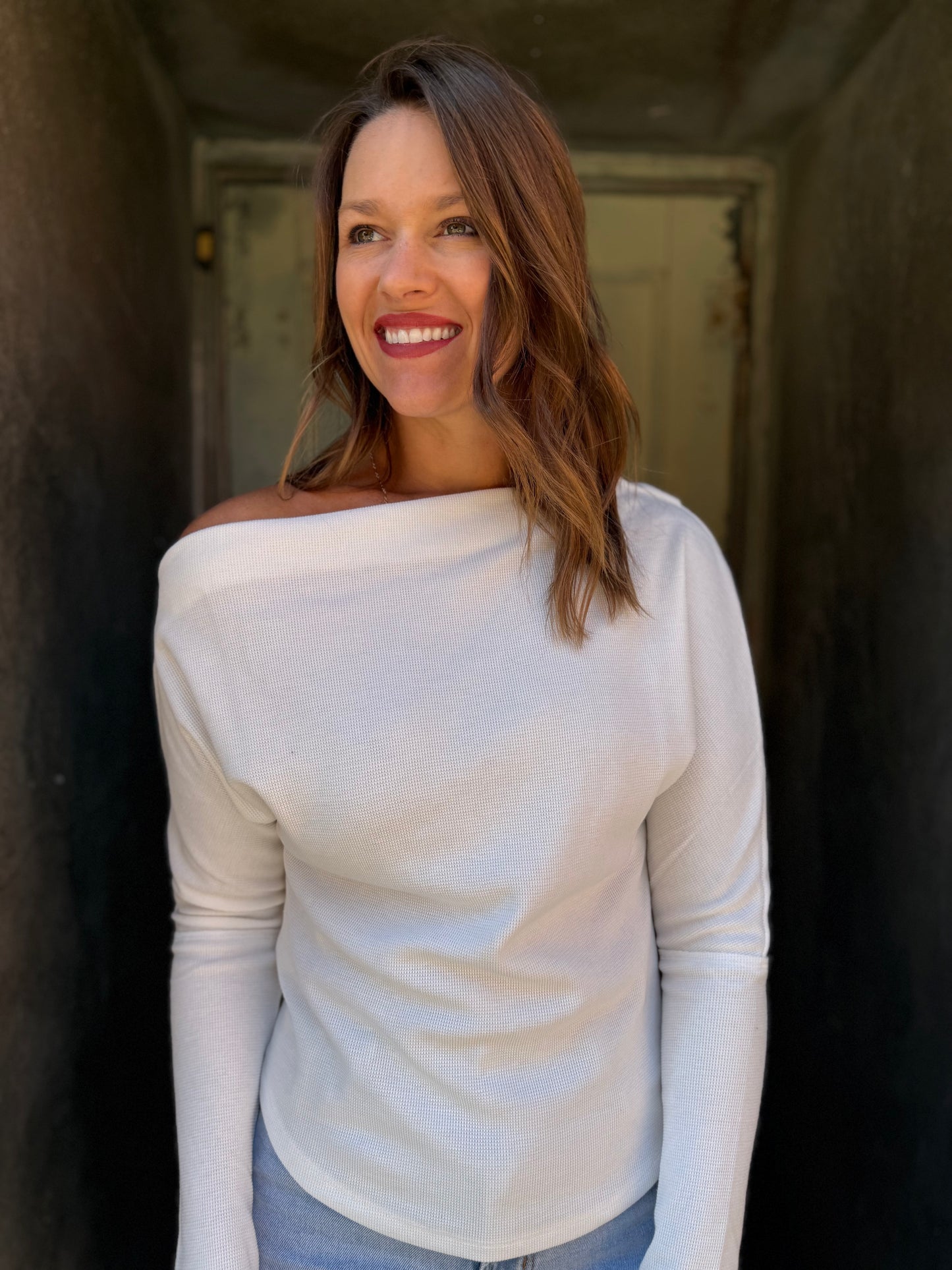 Lula Off-Shoulder Thermal Top