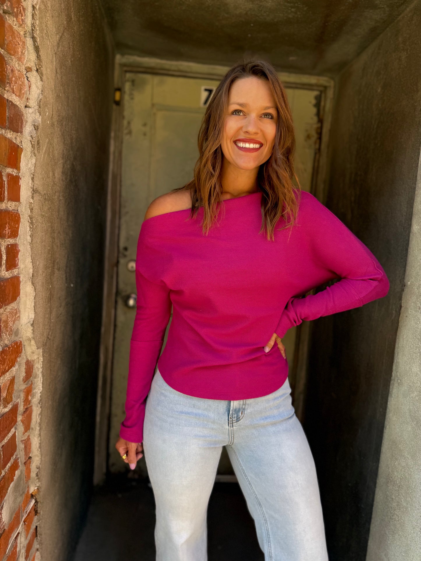 Lula Off-Shoulder Thermal Top