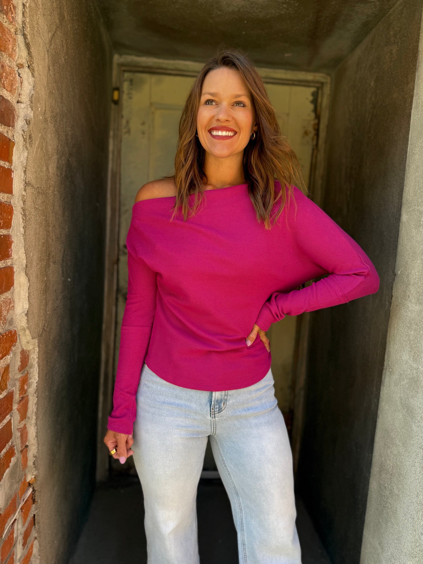 Lula Off-Shoulder Thermal Top