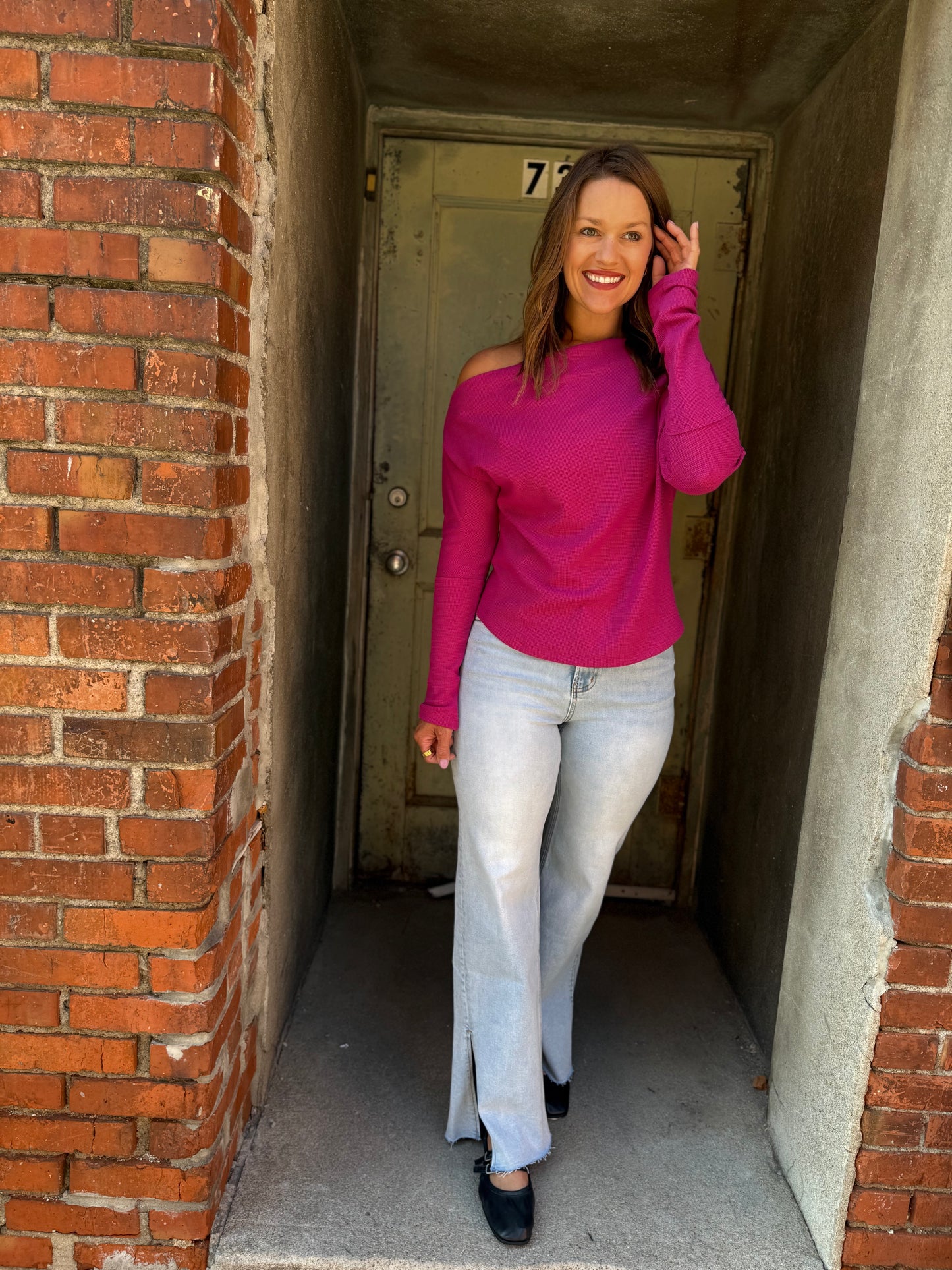 Lula Off-Shoulder Thermal Top