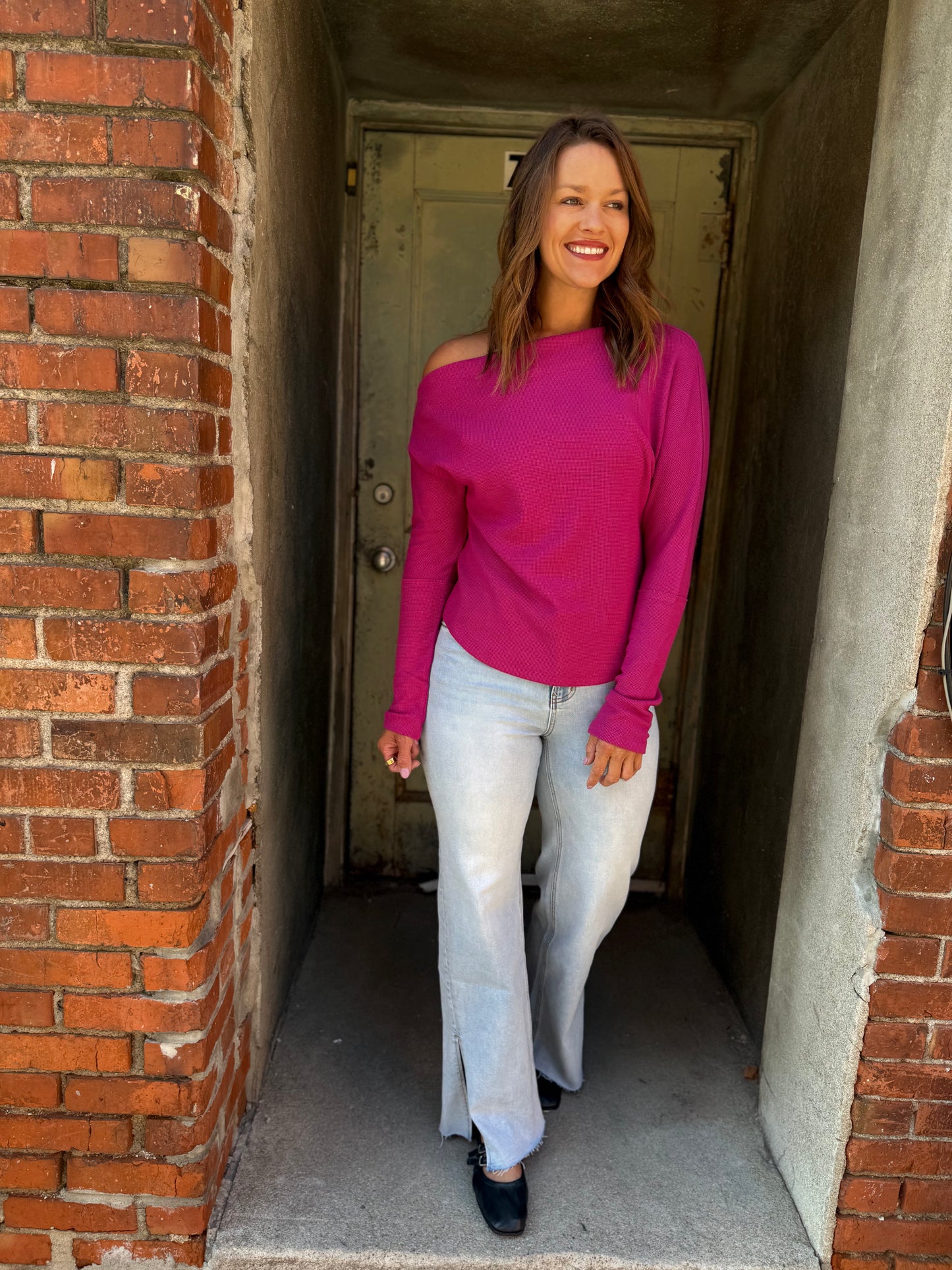 Lula Off-Shoulder Thermal Top
