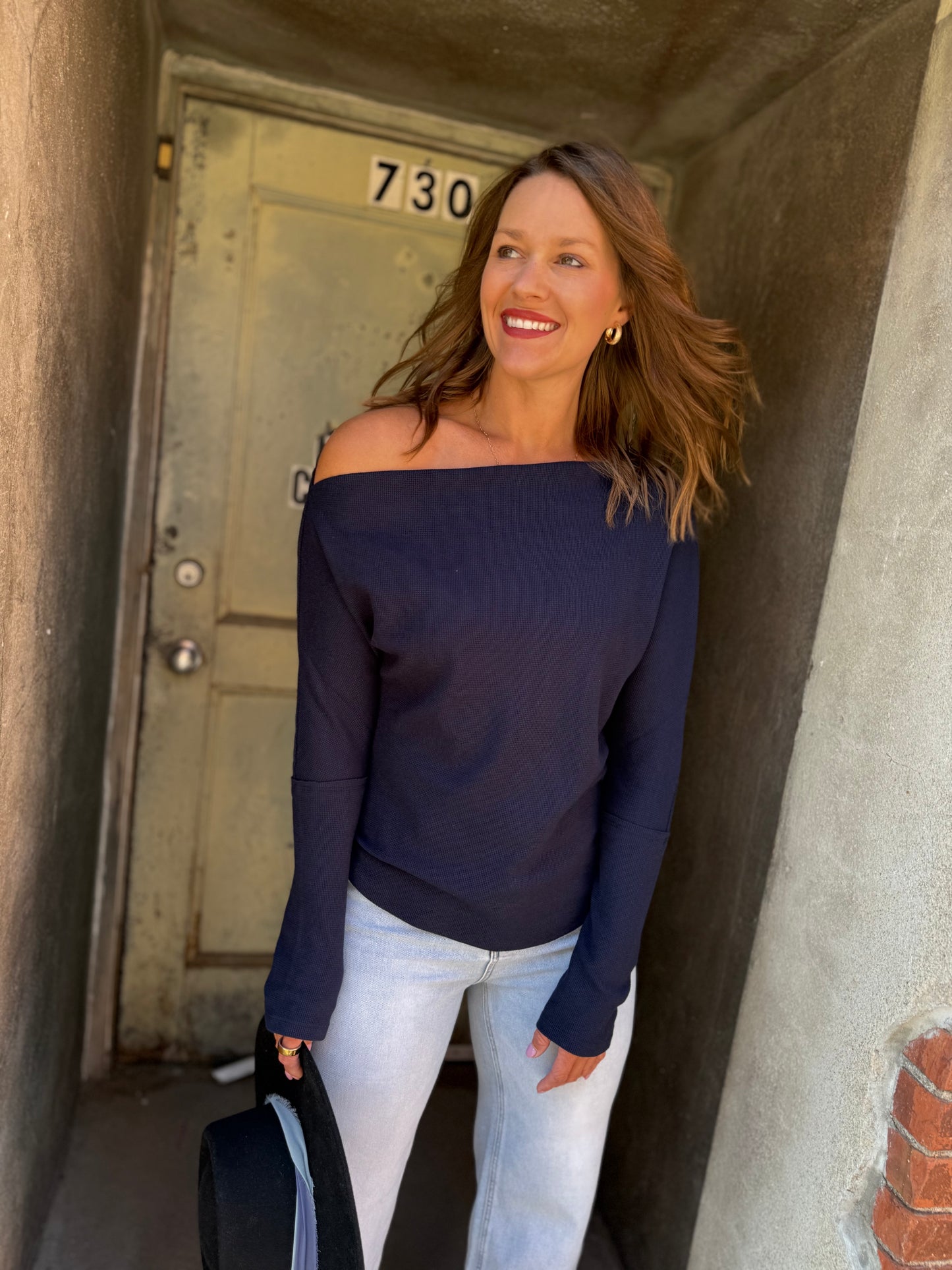 Lula Off-Shoulder Thermal Top
