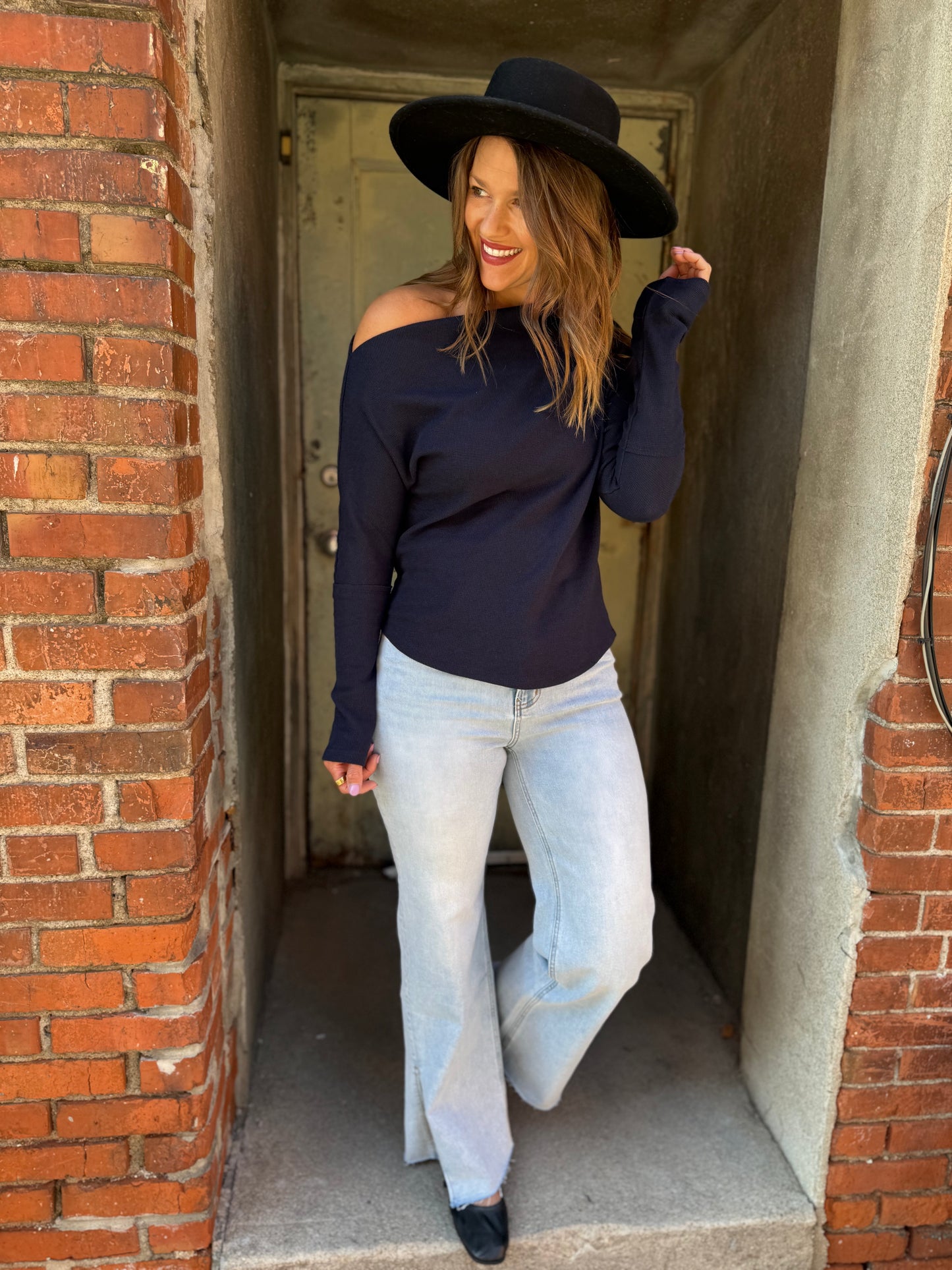 Lula Off-Shoulder Thermal Top