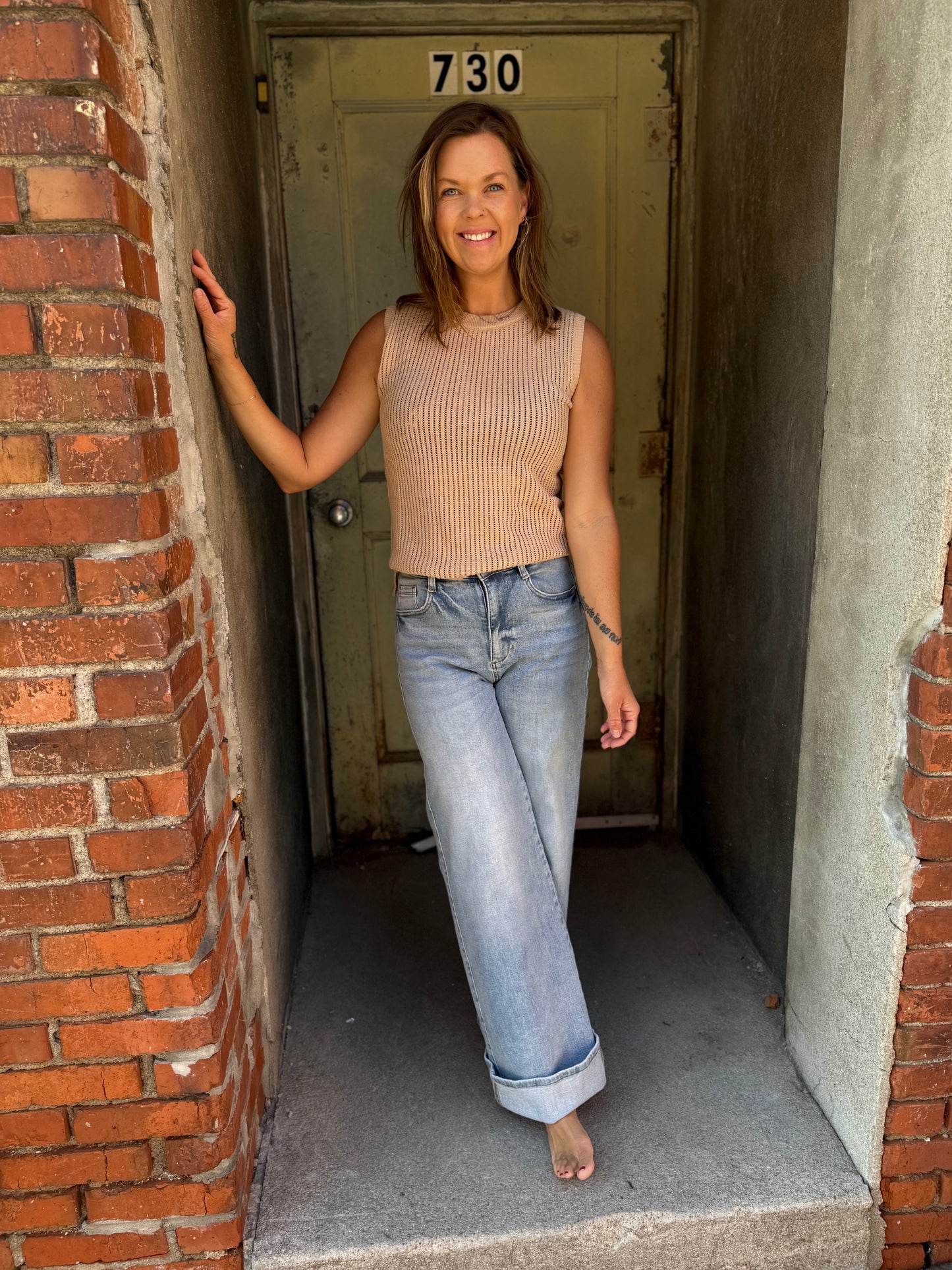 The Harper Rib-Knit Sweater