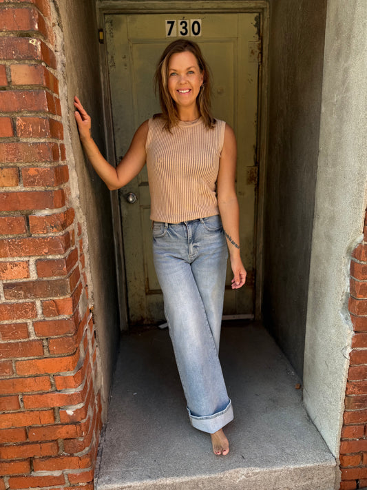 The Harper Rib-Knit Sweater