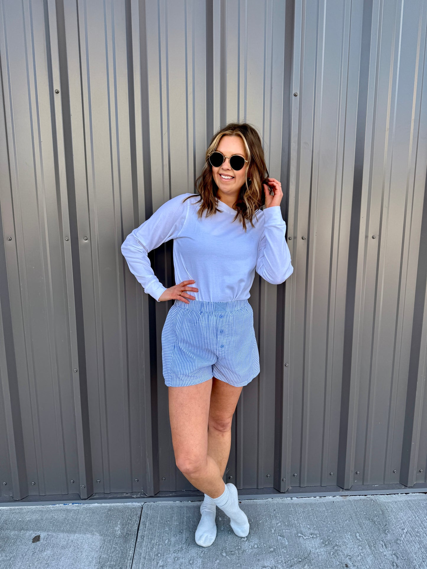 Firecracker Boxer Shorts -Blue