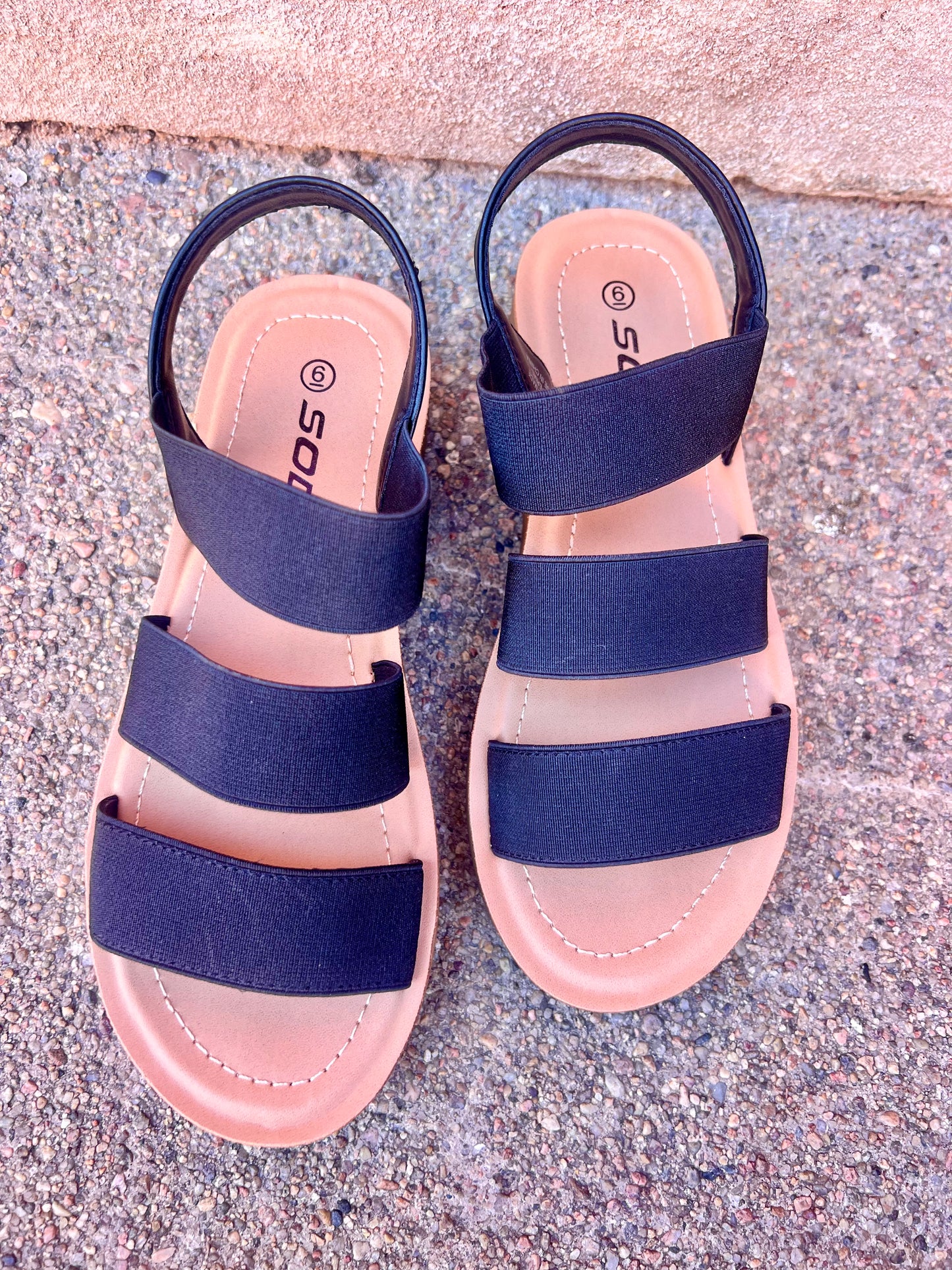 Black Strap Sandal