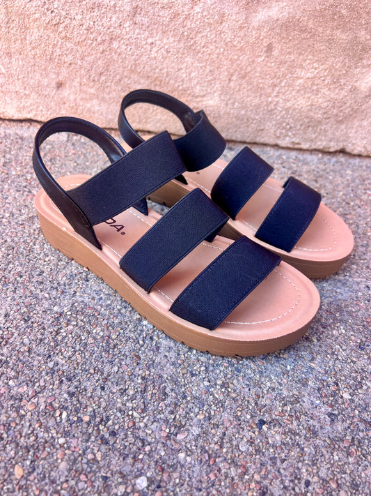 Black Strap Sandal