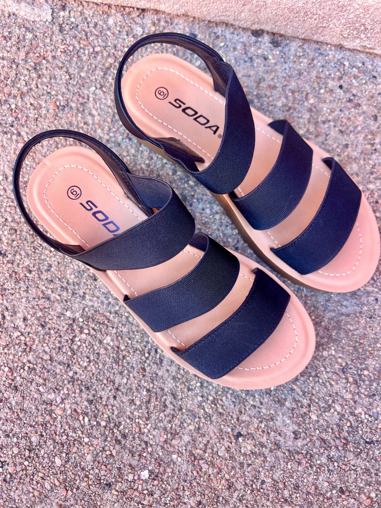 Black Strap Sandal