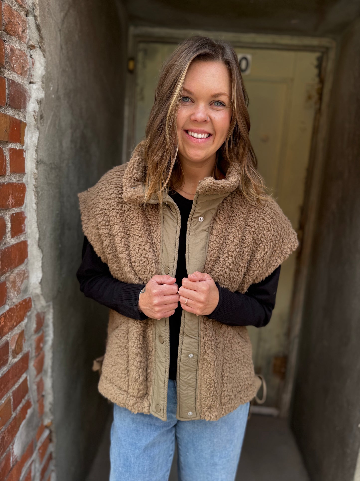 Oversized Faux Fur Vest