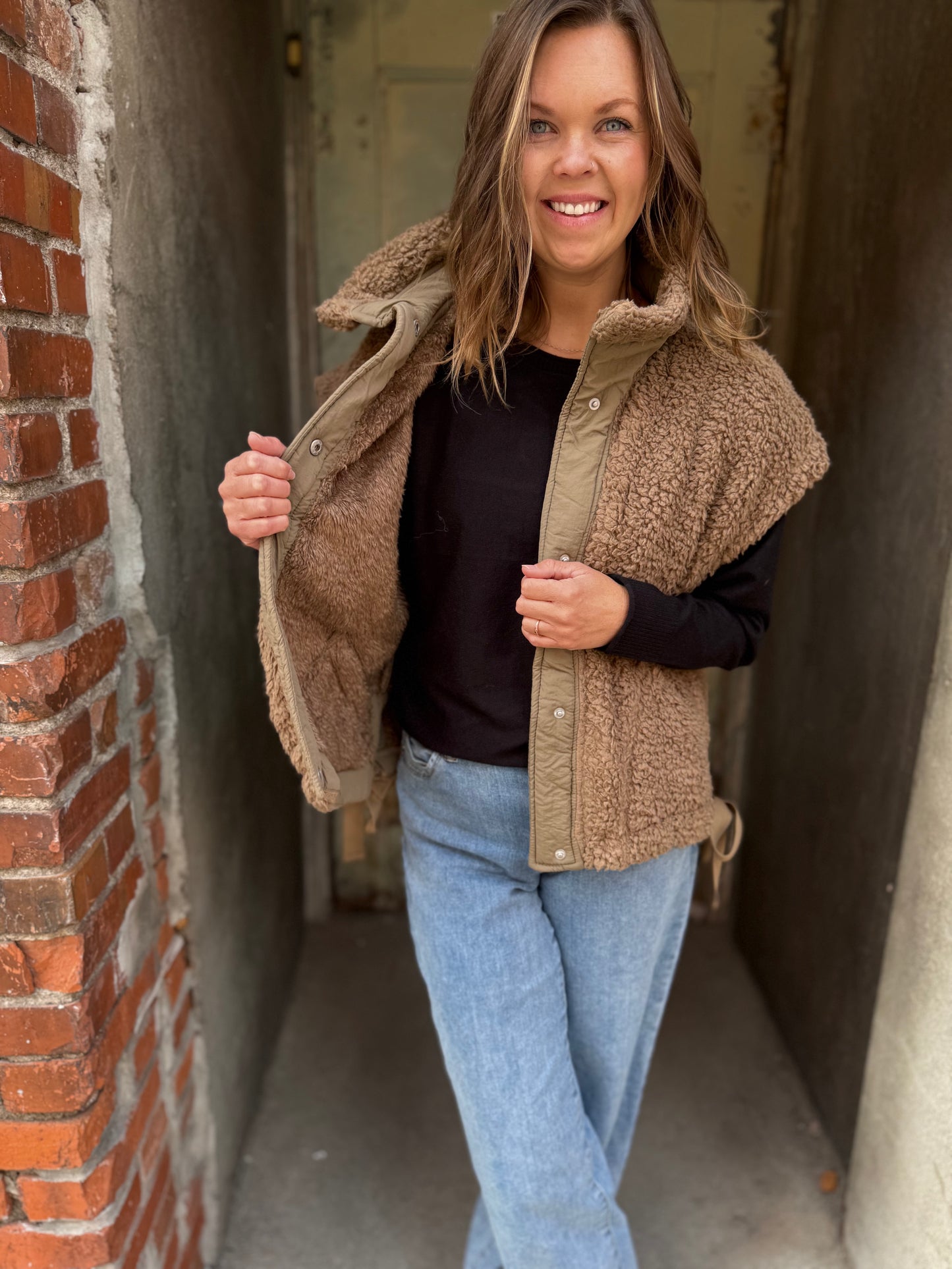 Oversized Faux Fur Vest