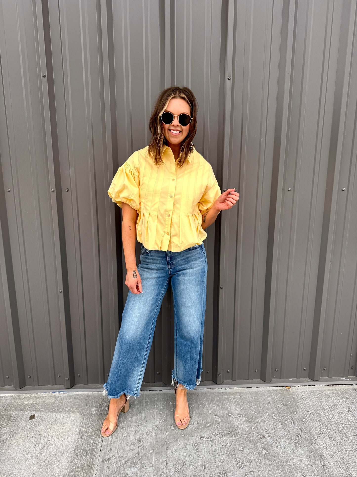 The Lola Bubble Hem Top