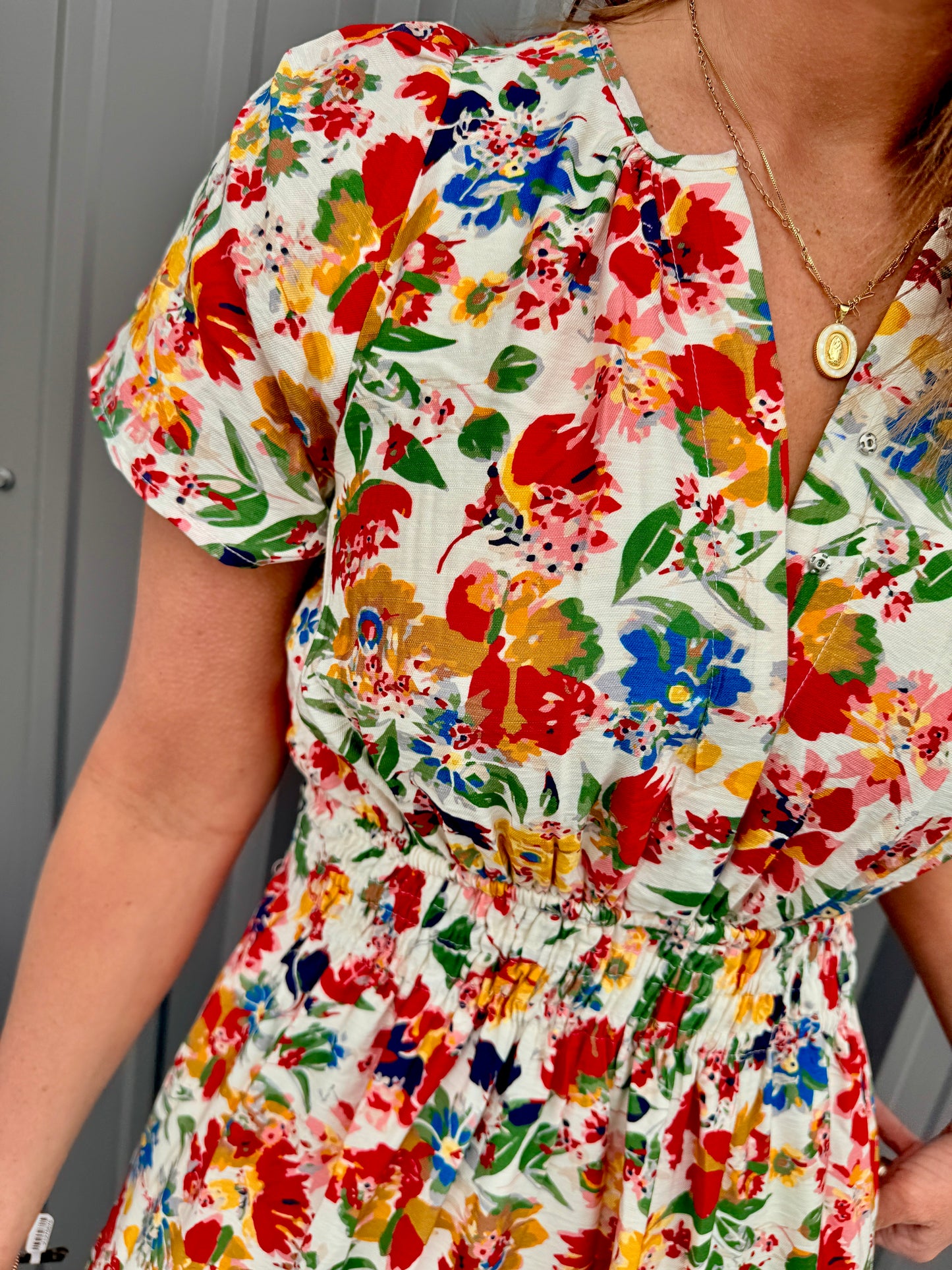 Wildflower Whimsy Smocked Maxi Dress