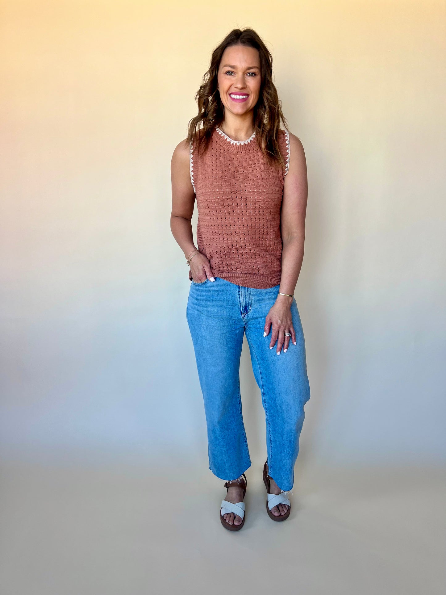 Rust Stitch Tank