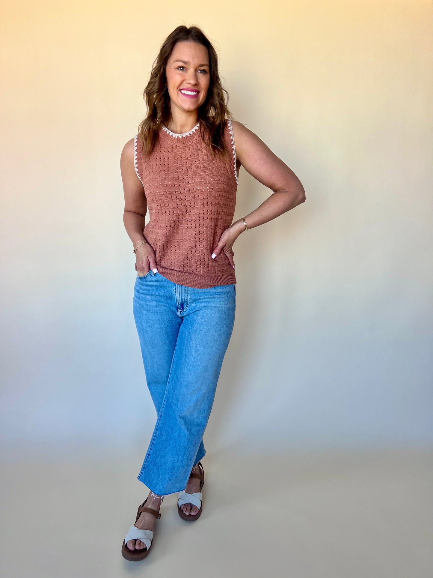 Rust Stitch Tank