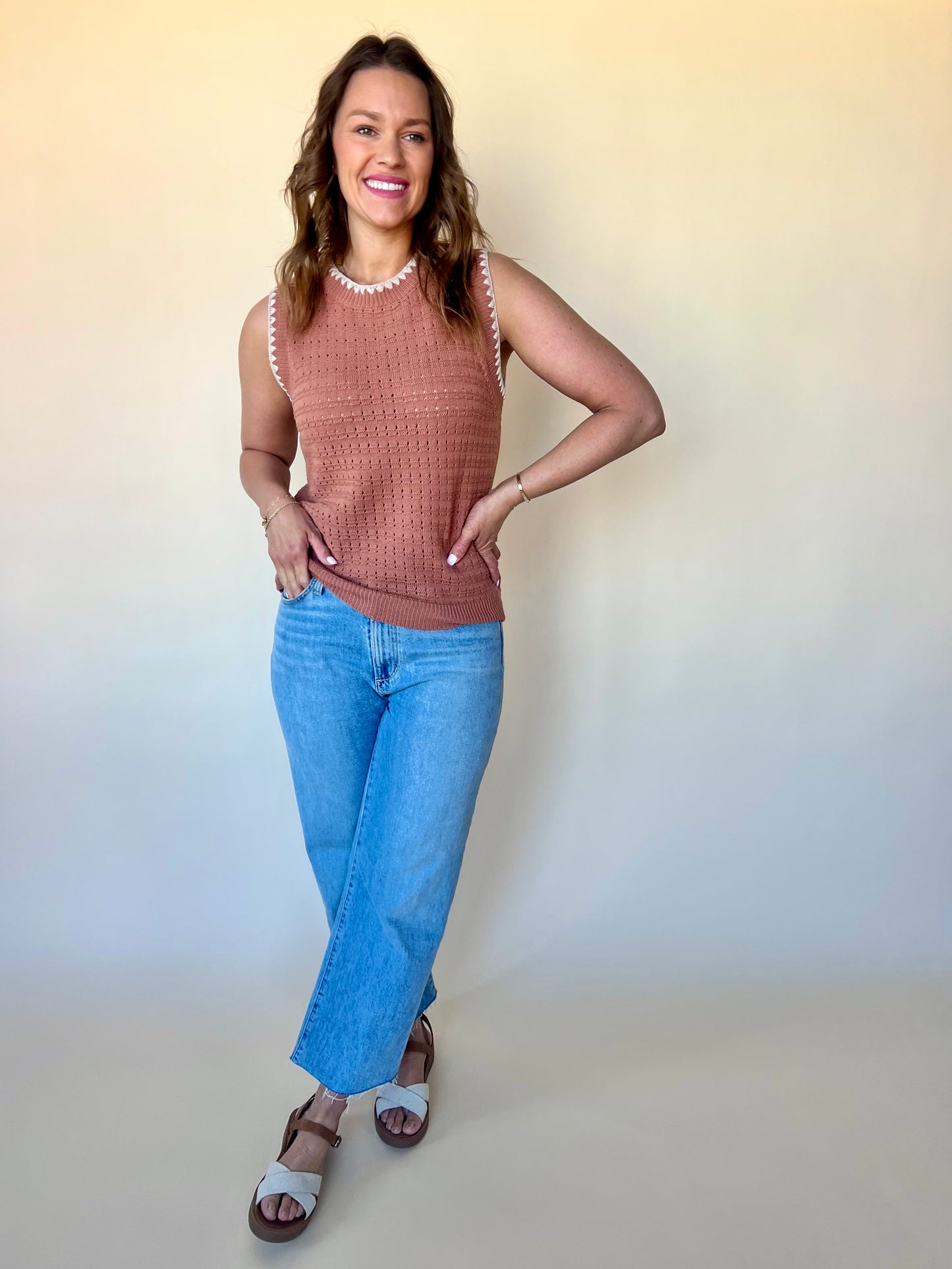 Rust Stitch Tank