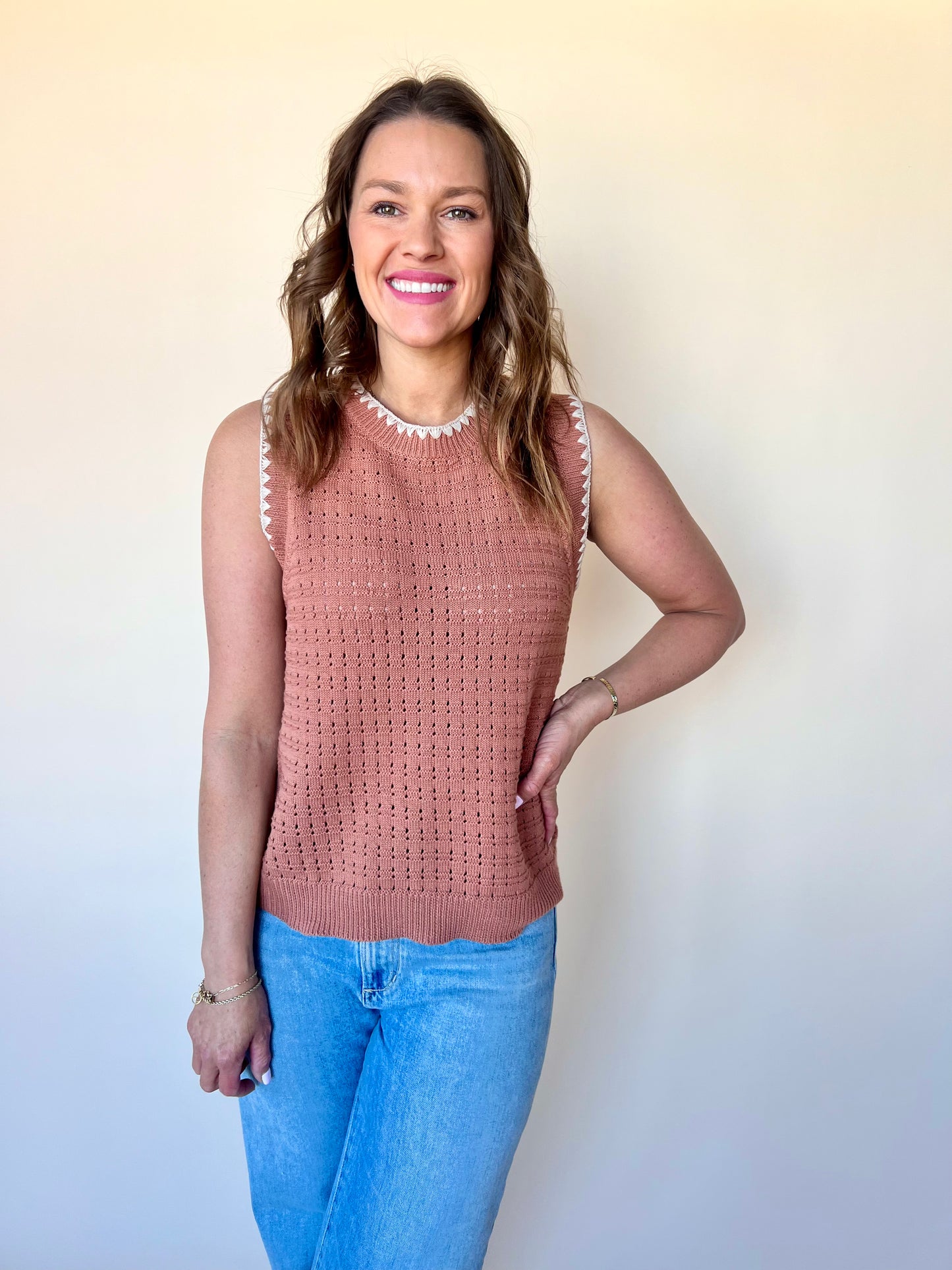 Rust Stitch Tank
