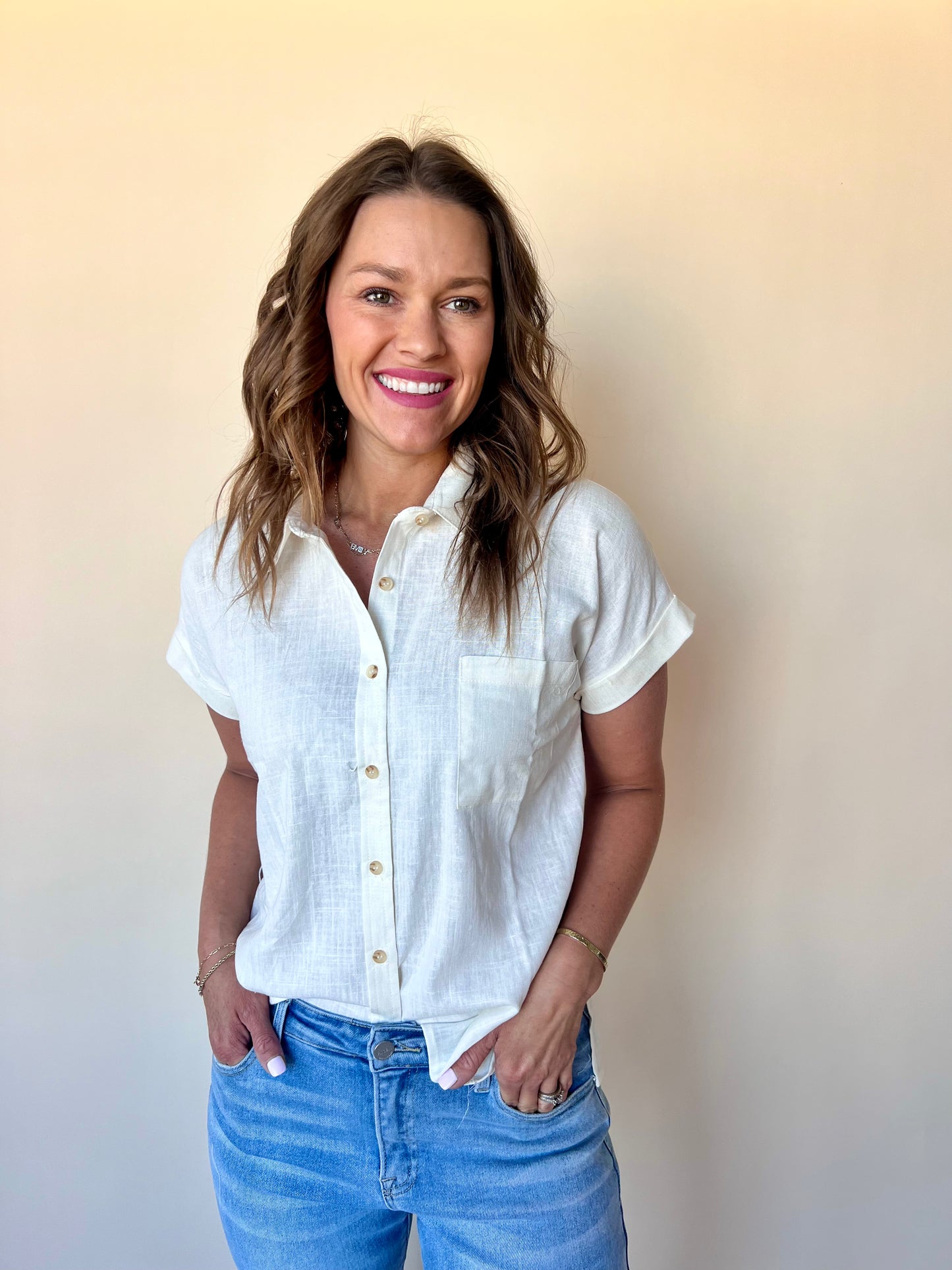 Michelle Top: Cream