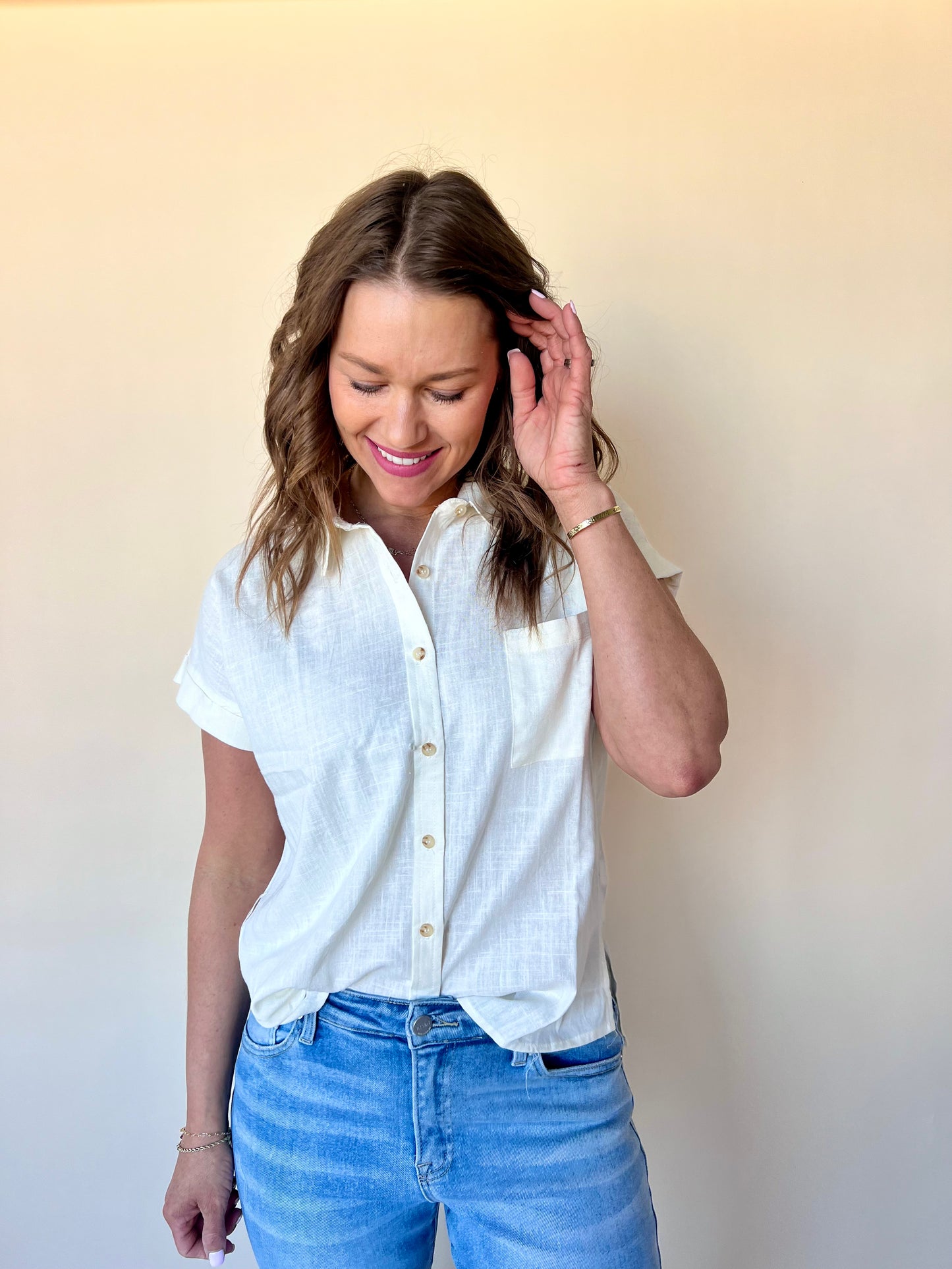 Michelle Top: Cream