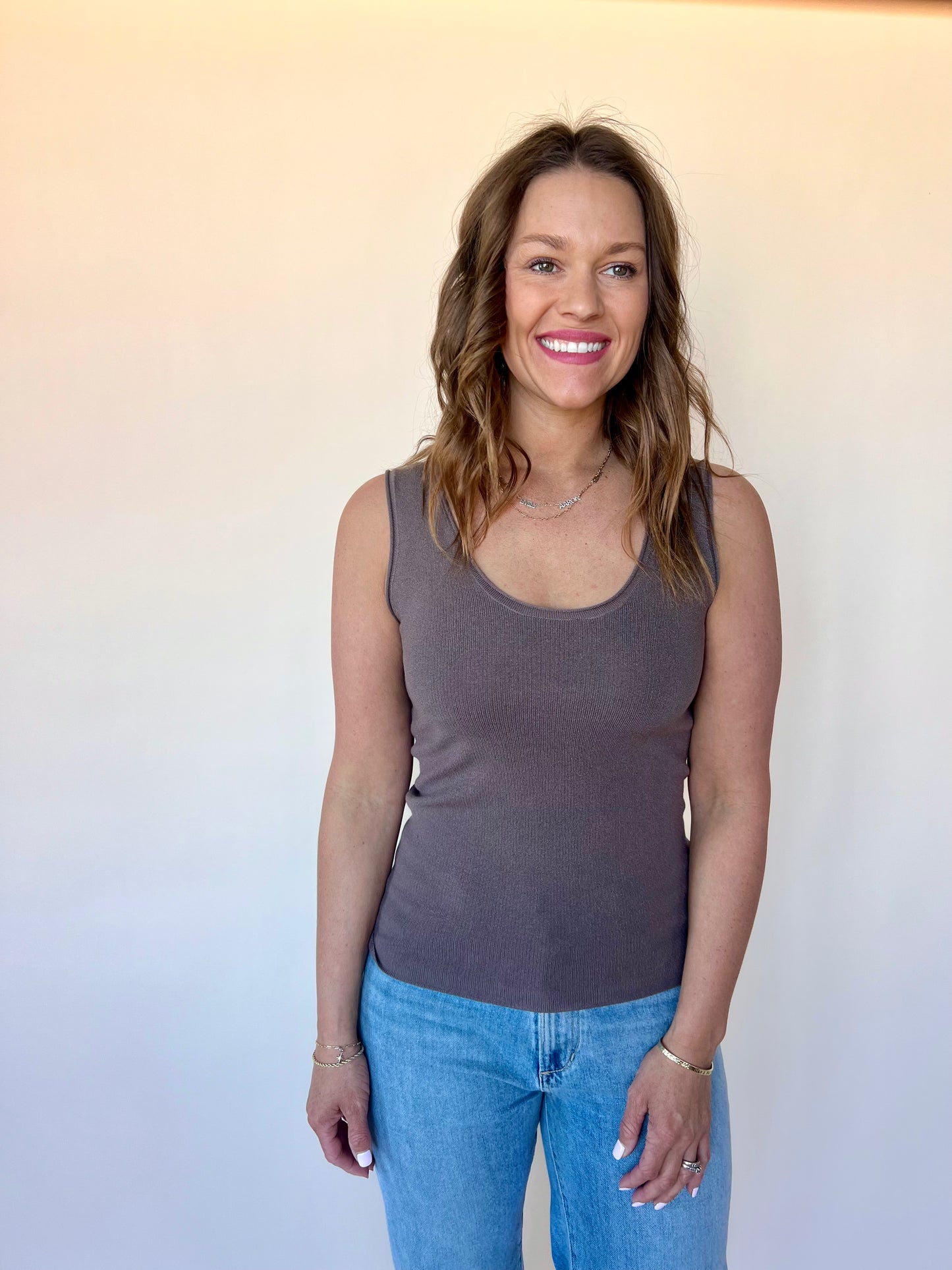 Cloud Soft Tank - Brown