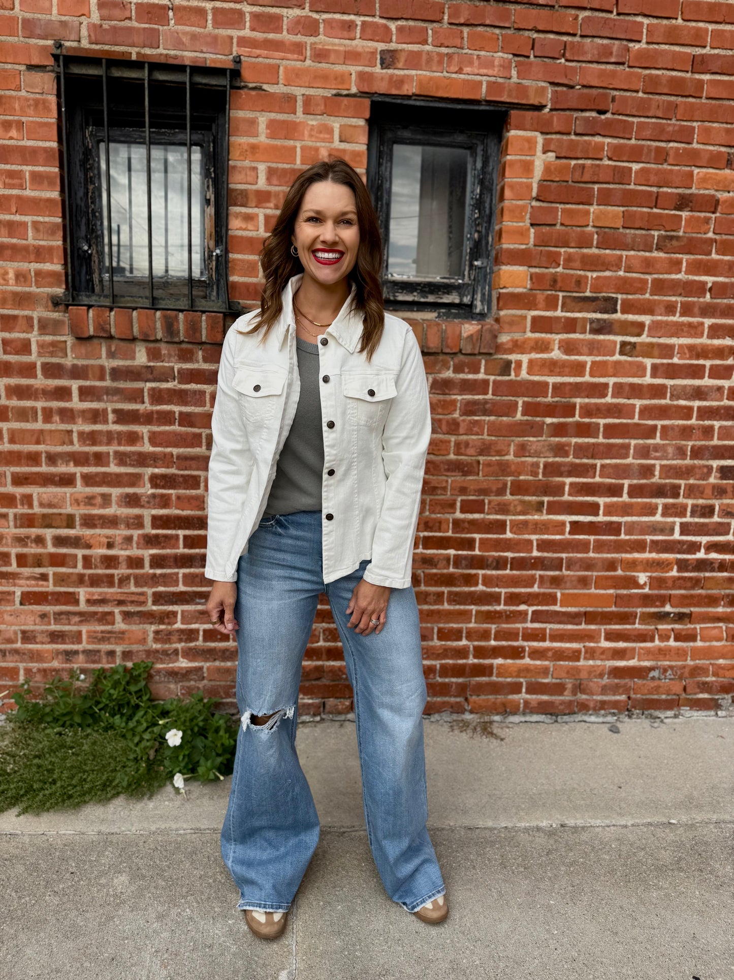 White Staple Jacket