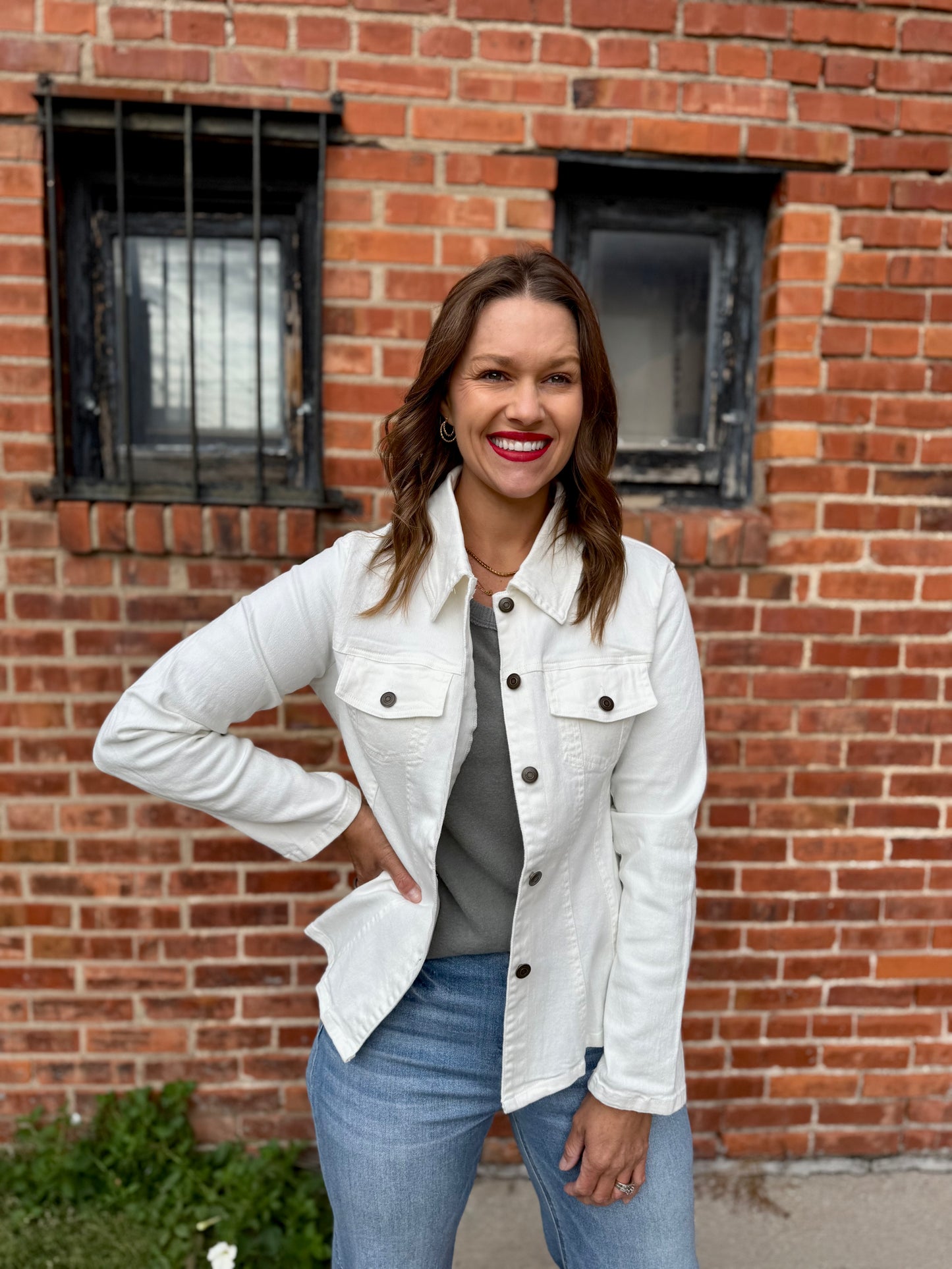 White Staple Jacket