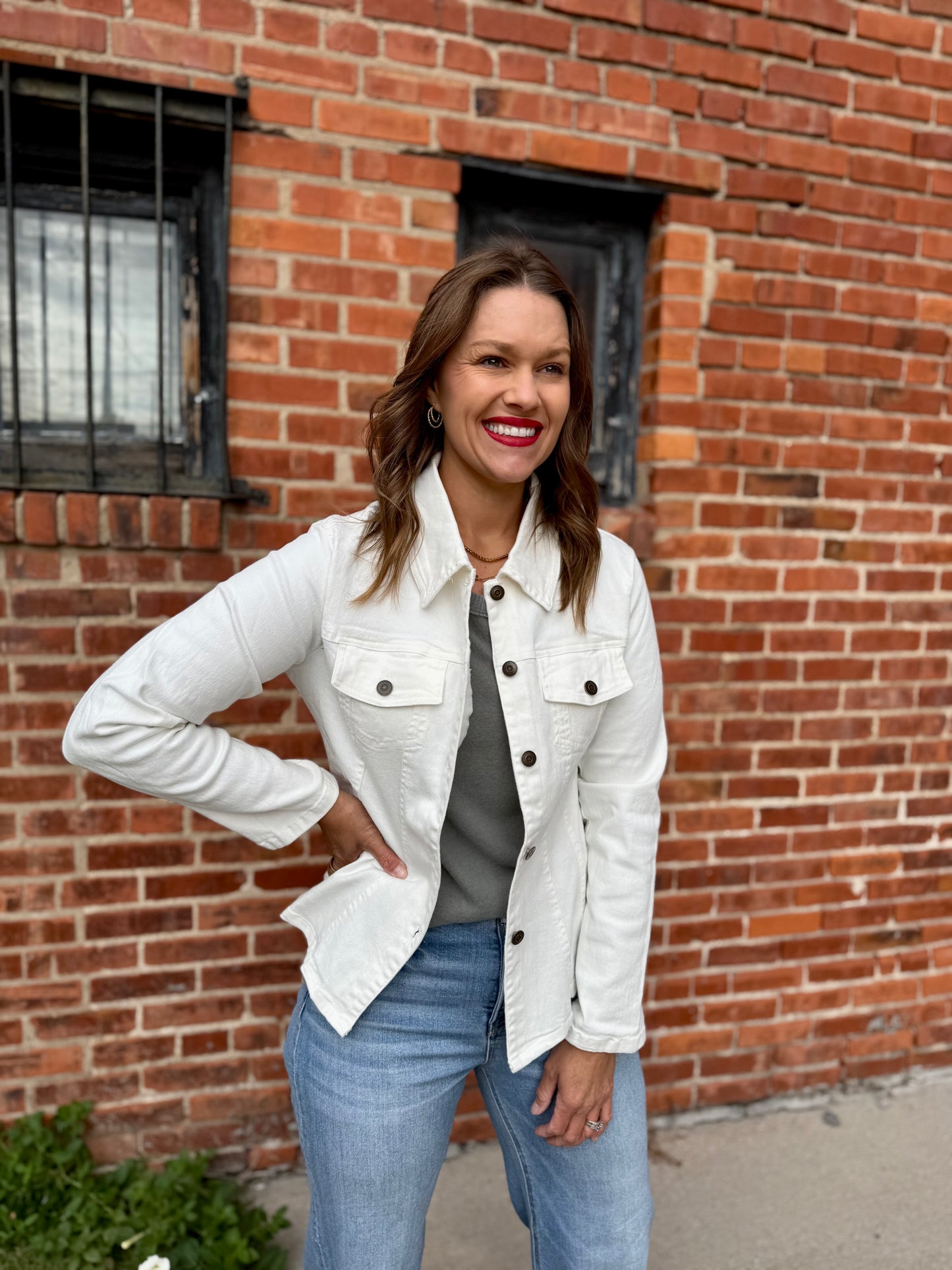 White Staple Jacket