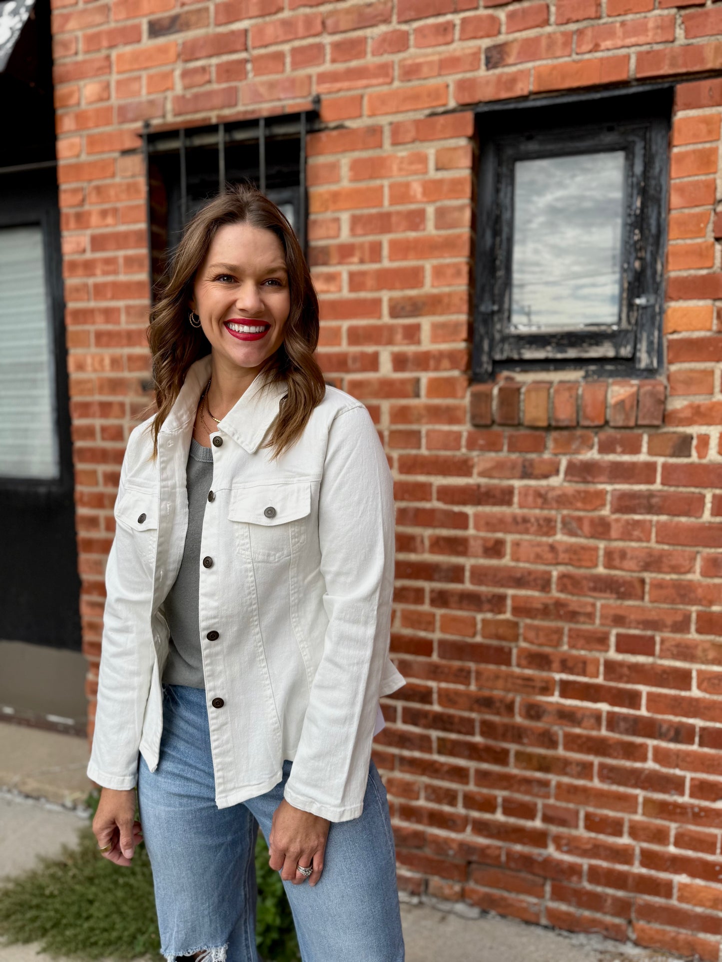 White Staple Jacket