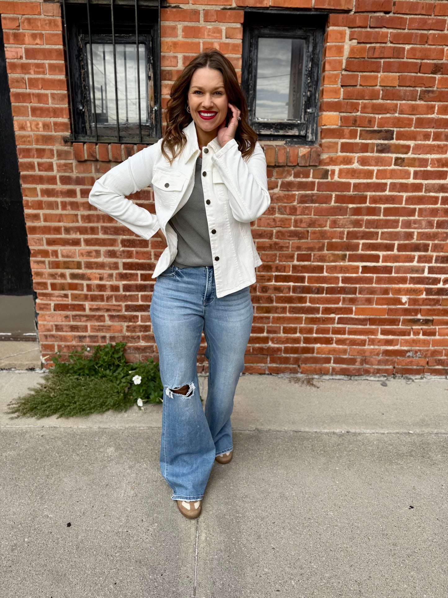 White Staple Jacket