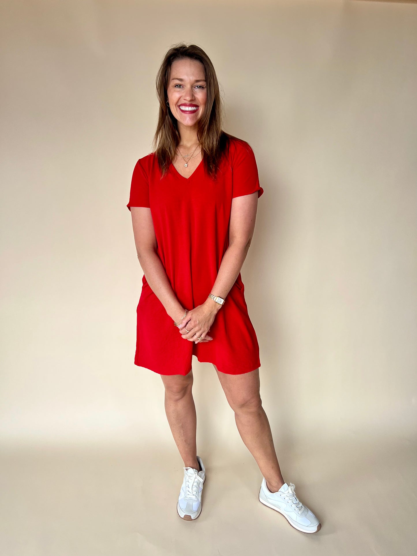 Winning Airflow Dress-RED