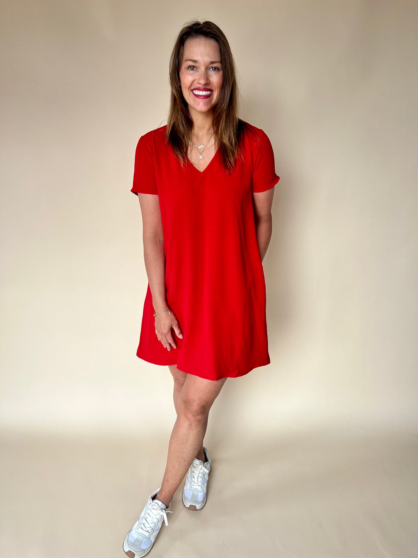 Winning Airflow Dress-RED