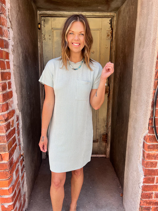 Try To Keep Up Dress - Light Green