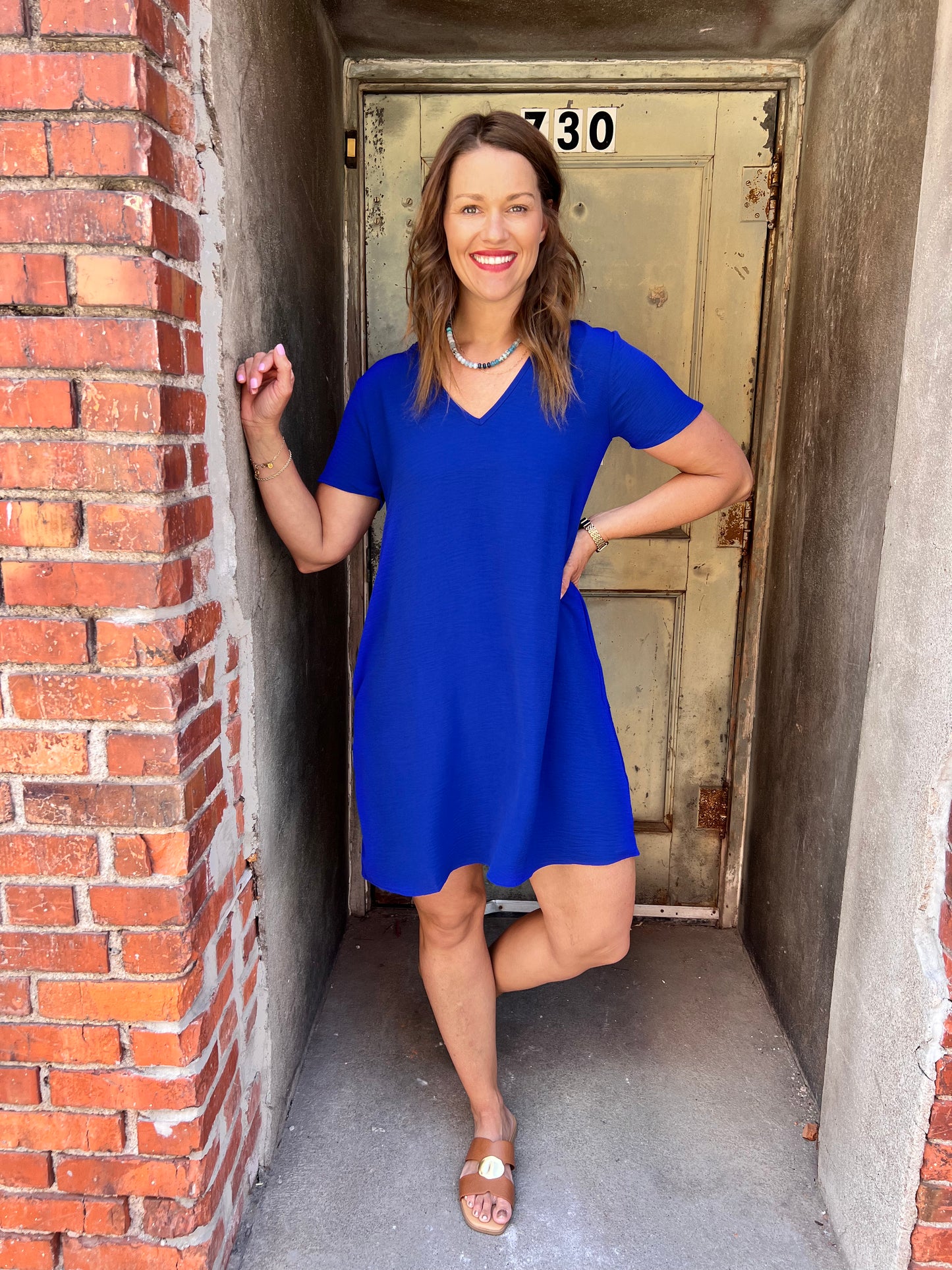 Winning Airflow Dress - Royal Blue