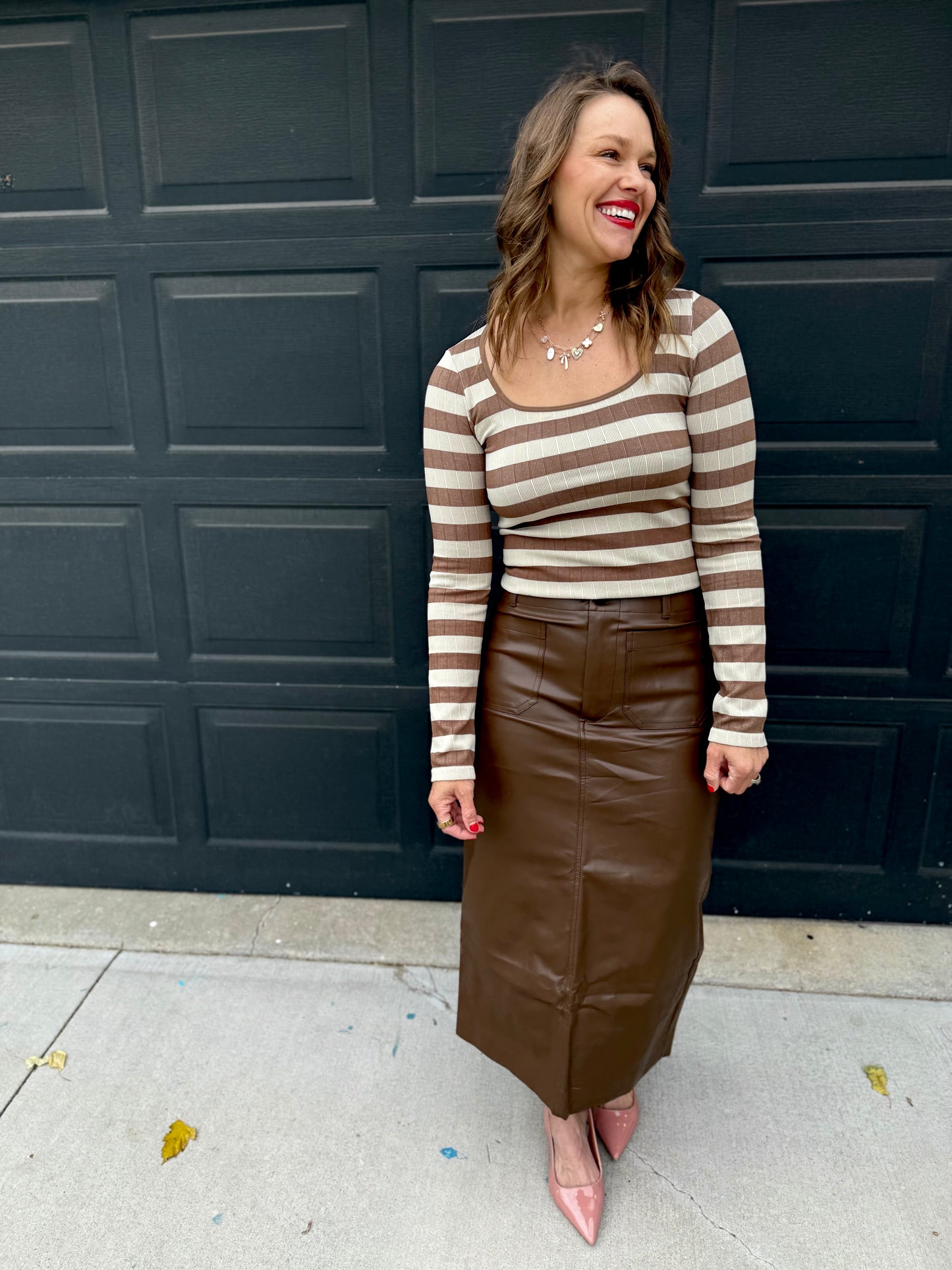 Taupe Stripe Seamless