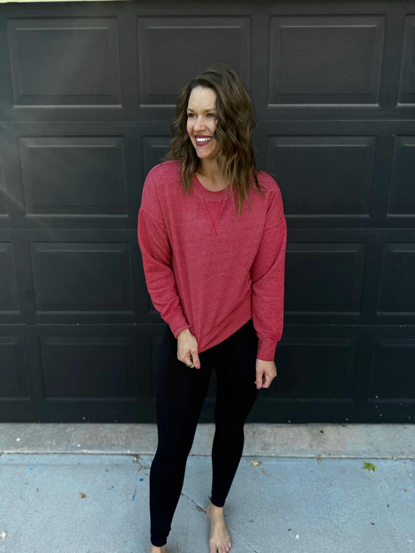 Burned Out Crewneck Sweater