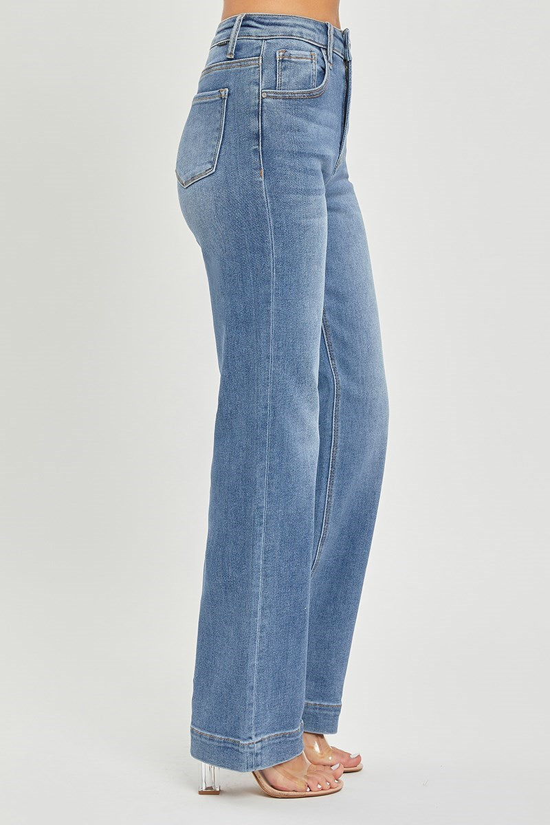 The Laken: High Rise Straight Jeans