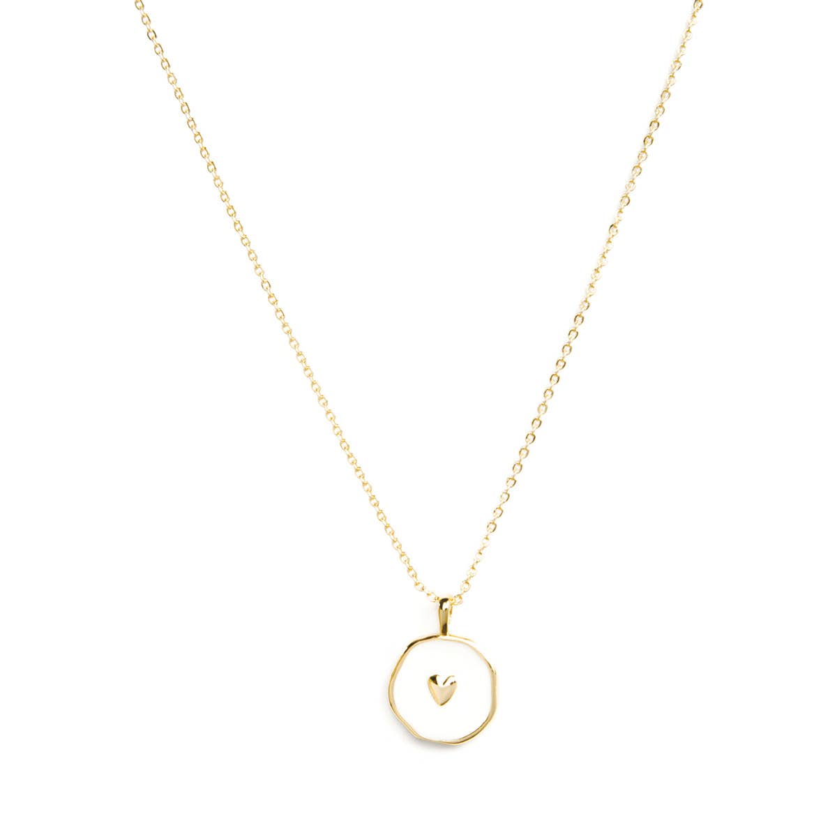 Tiny Heart Necklace: Black